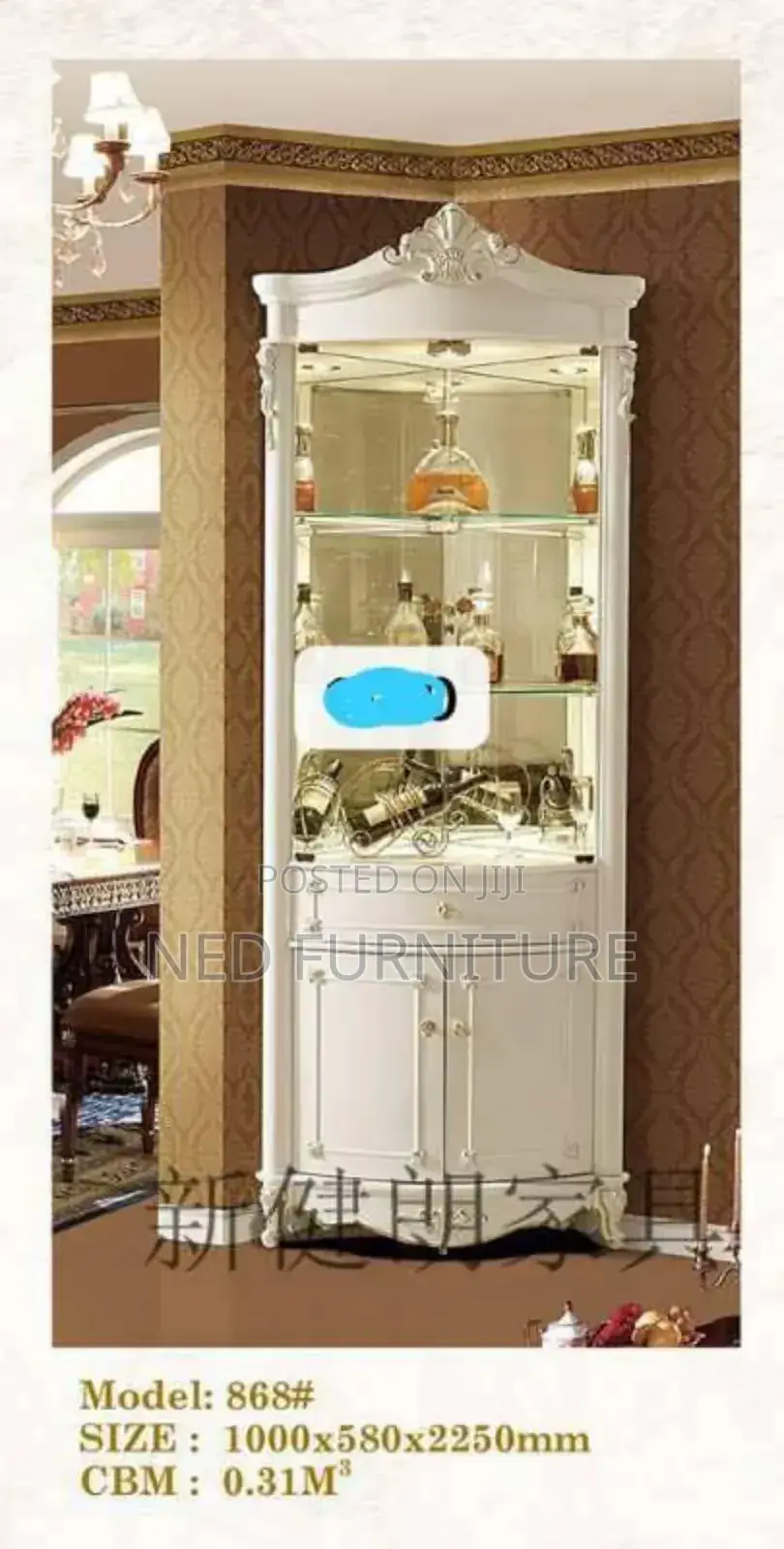 Quality Single Bar With Transparent Doors and Drawers