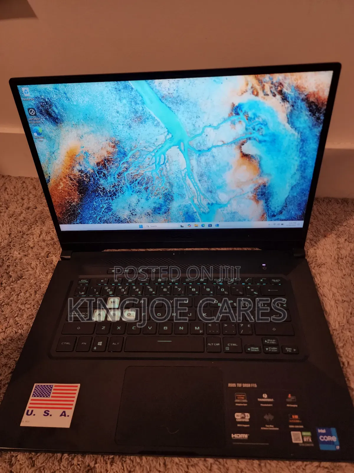 Laptop Asus TUF Dash F15 16GB Intel Core I7 SSD 512GB