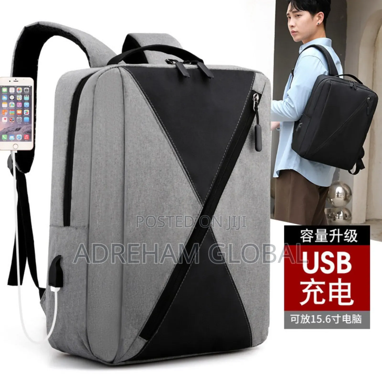 3in1 Ryan Quality Laptop Bag Double Padded and Zipper Front