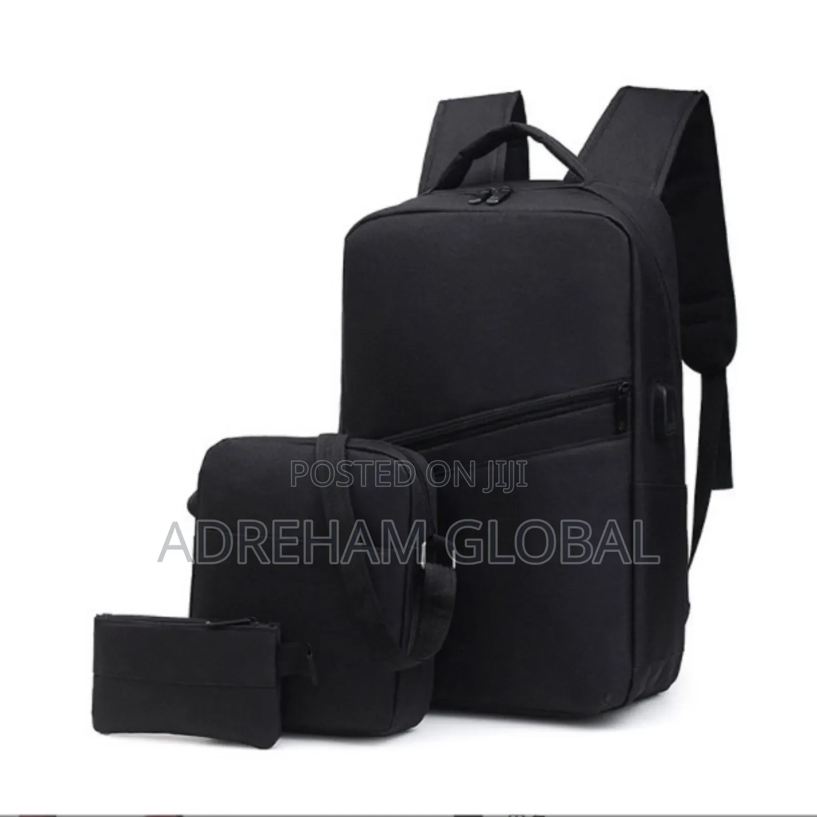 3in1 Ethan Quality Double Padded Front Zipper Laptop Bag