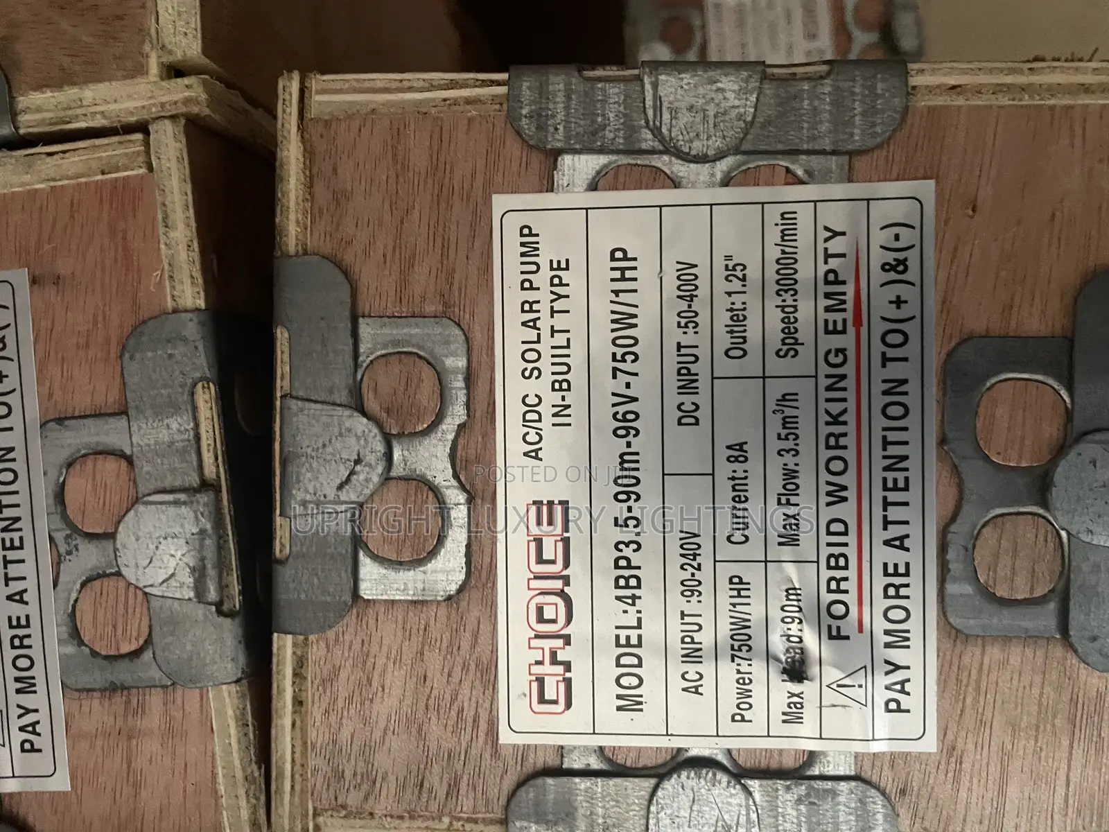 1hp Ac/Dc Pump