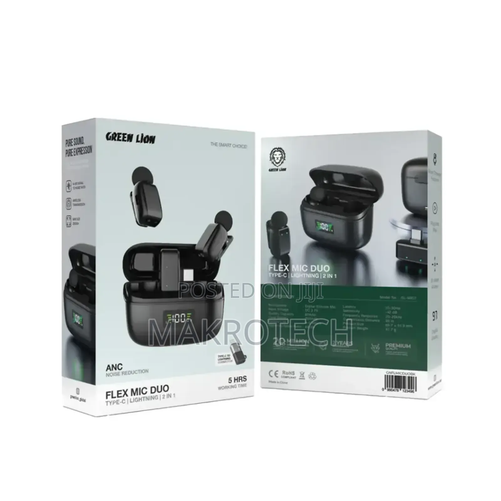Green Lion Flex Mic Duo - Black