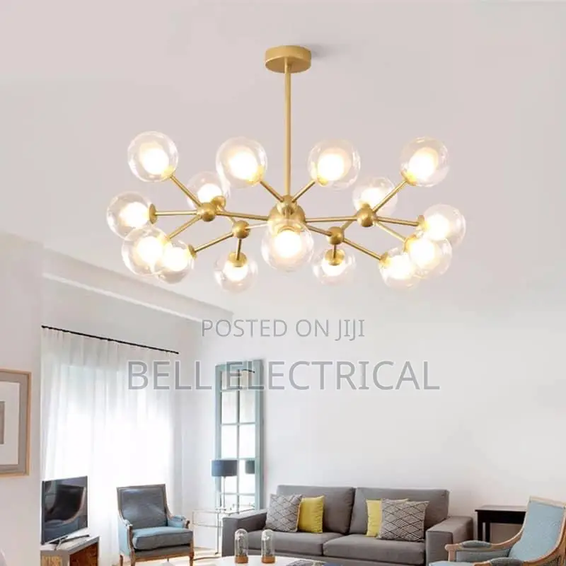 Modern Gold Bubble Chandelier