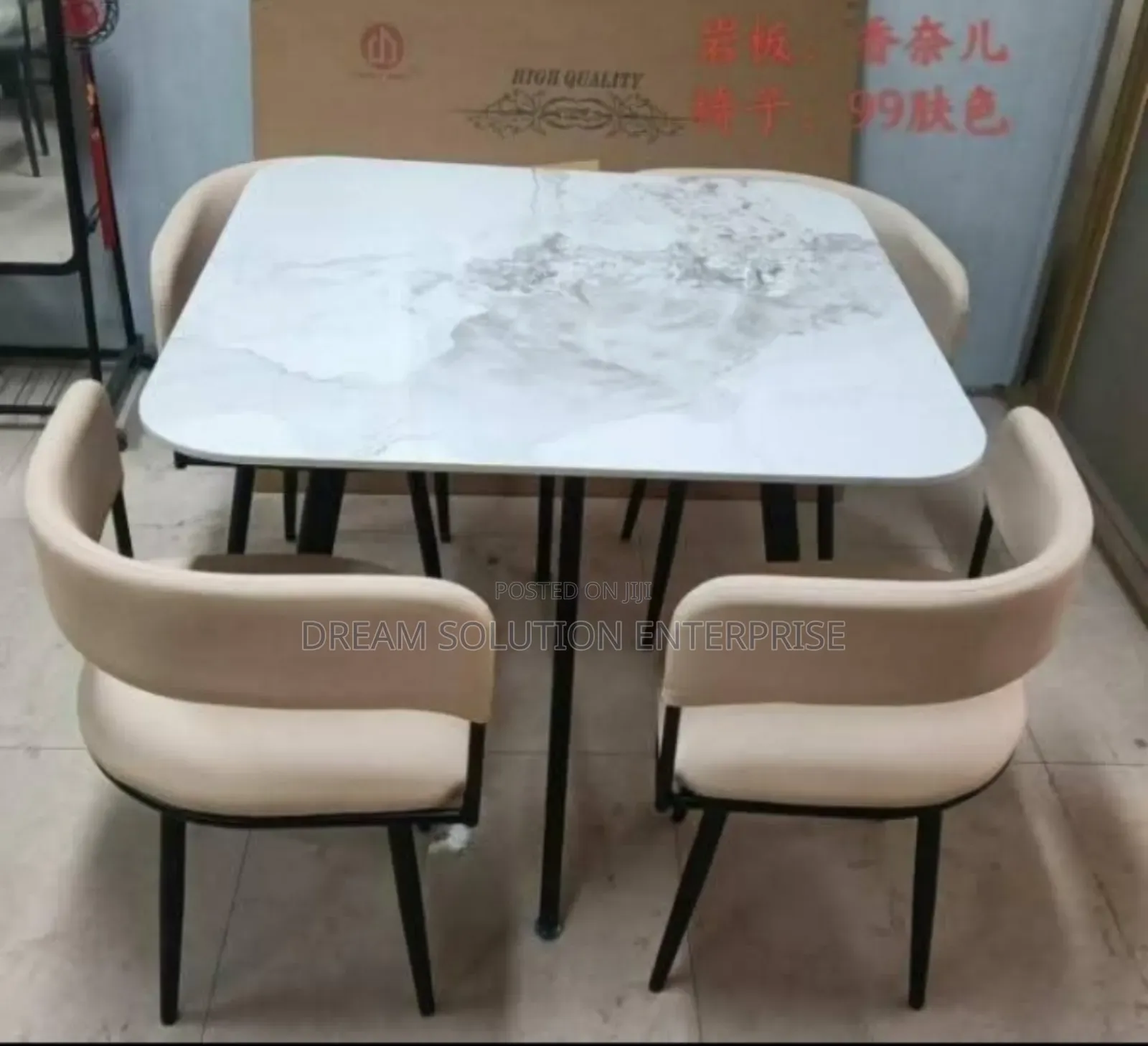 Four Seater Marble Dinning