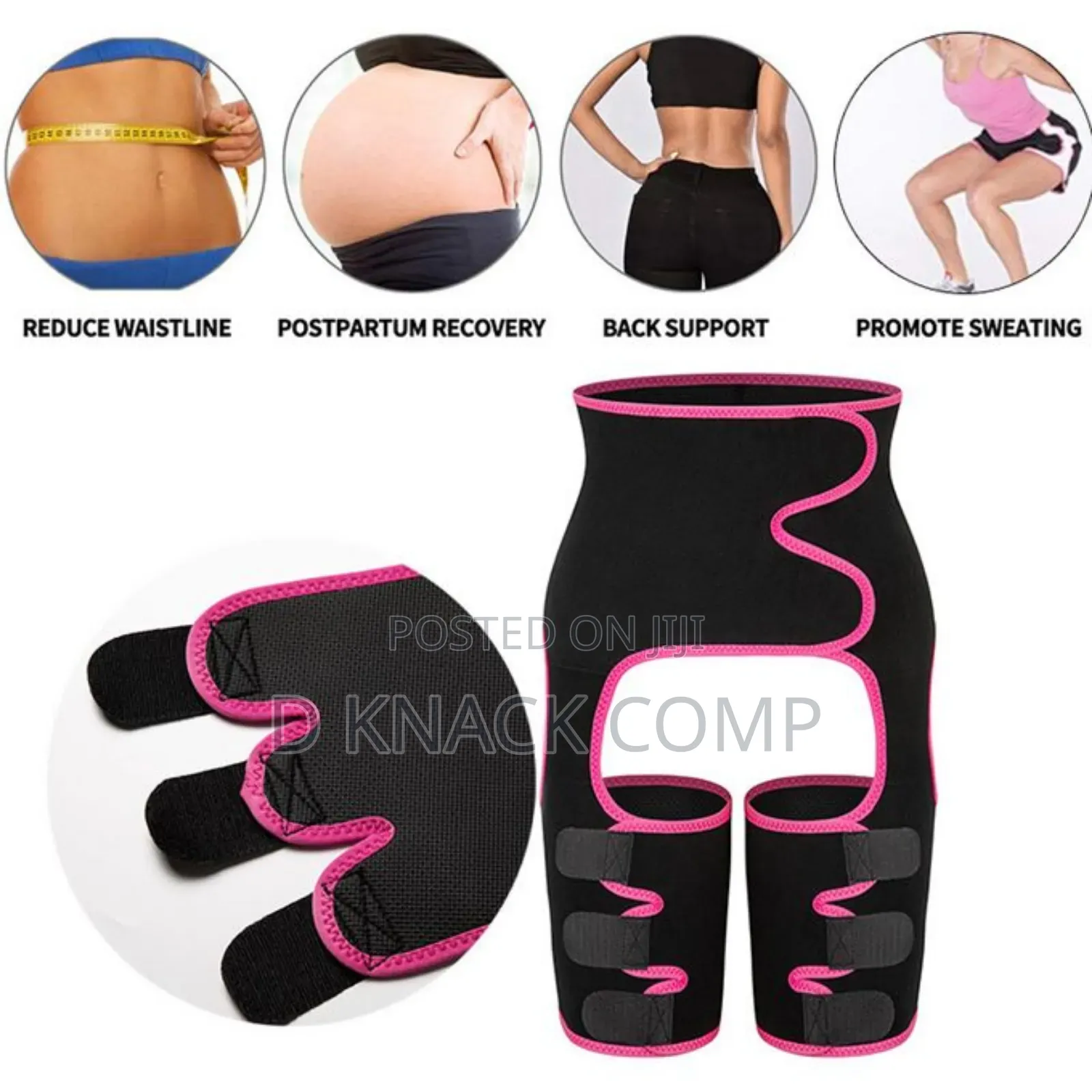 3 in 1 High Waist Thigh Trimmer Lifter Shapewear Belt