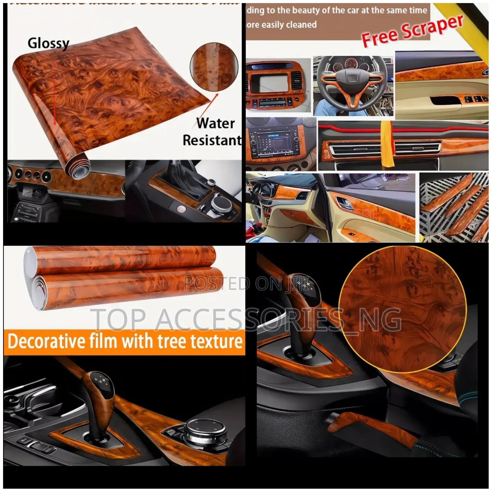 Xx Tiger 7d Formica Interior Car Wraps