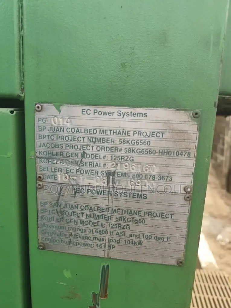 125kva Cng Natural Gas Generator