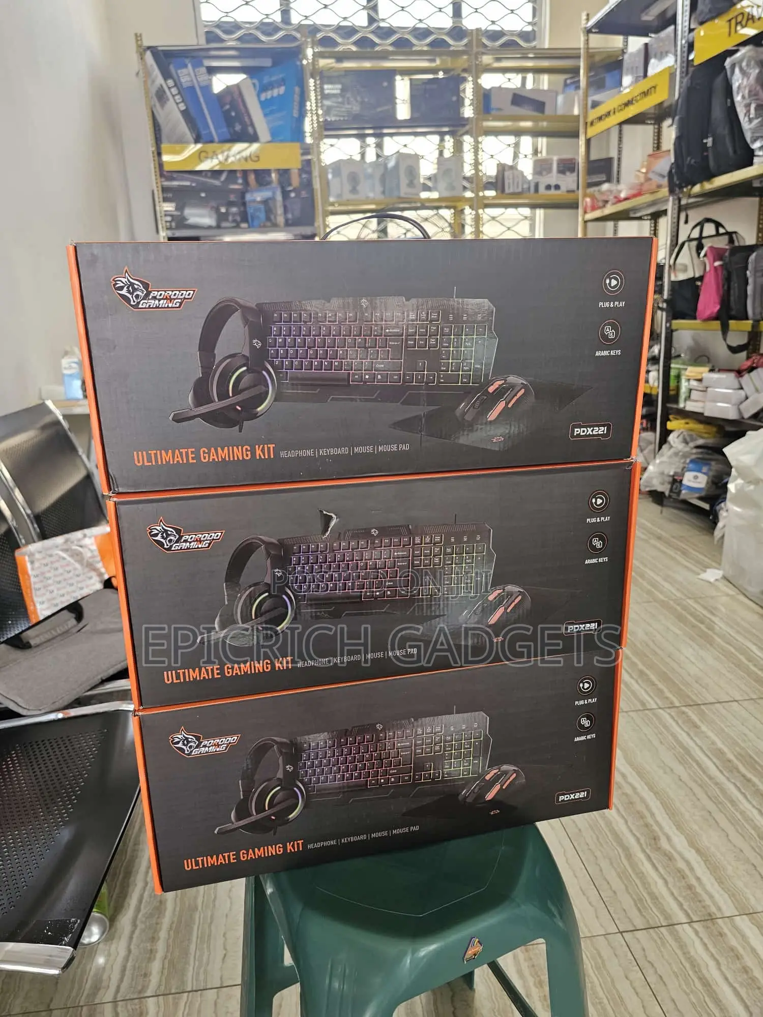 Porodo Ultimate 4 in 1 Gaming Kit Keyboard