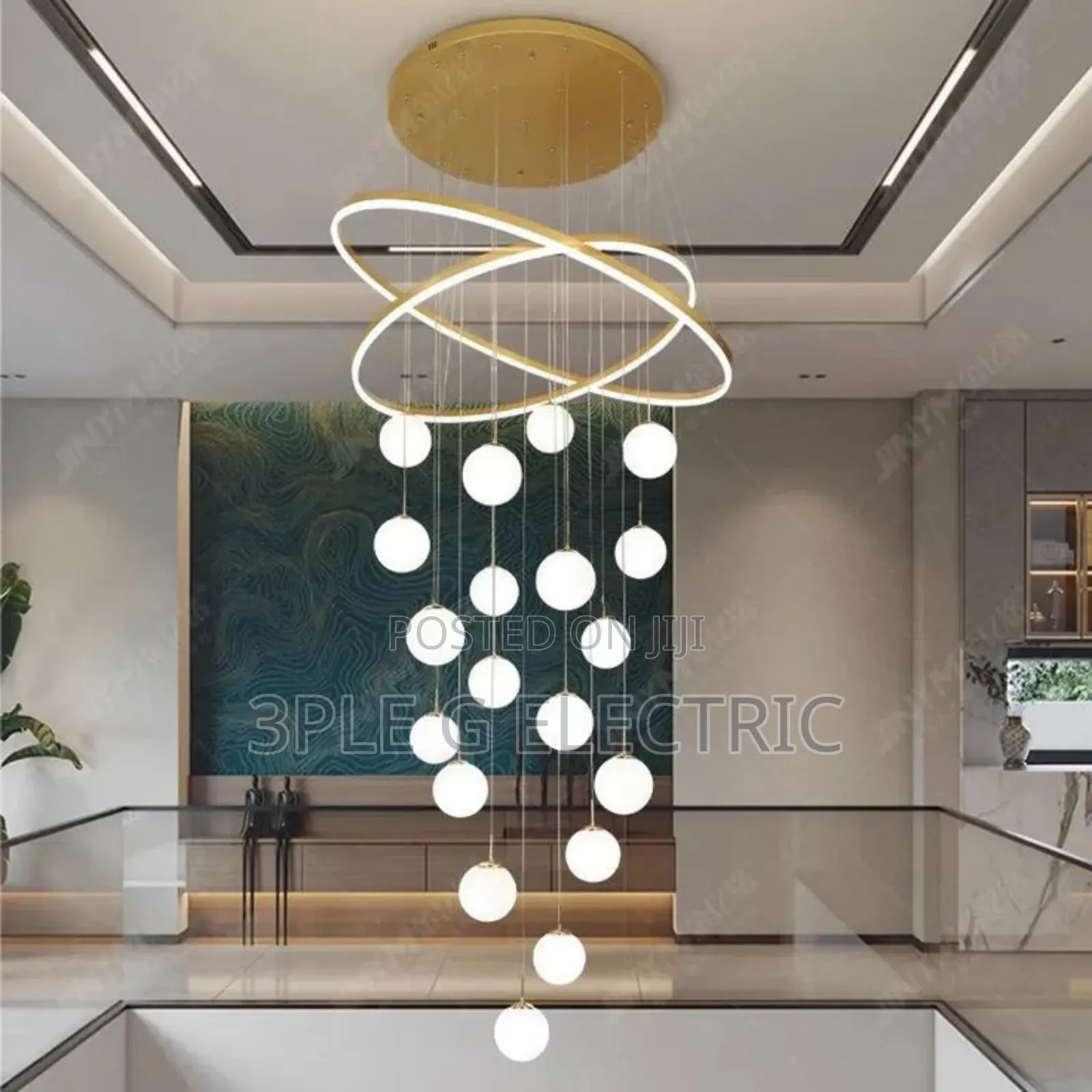 By 19 Lamps Luxurious Void Chandelier