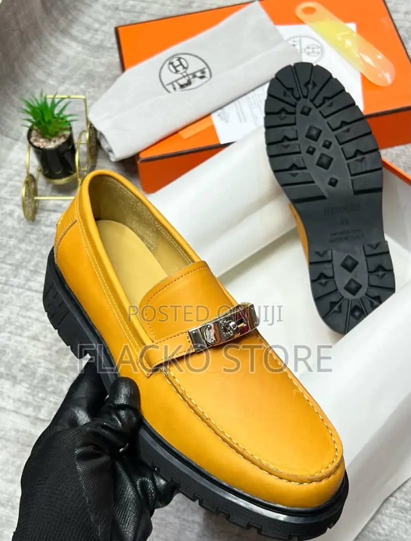 Original Hermes Loafers Shoes