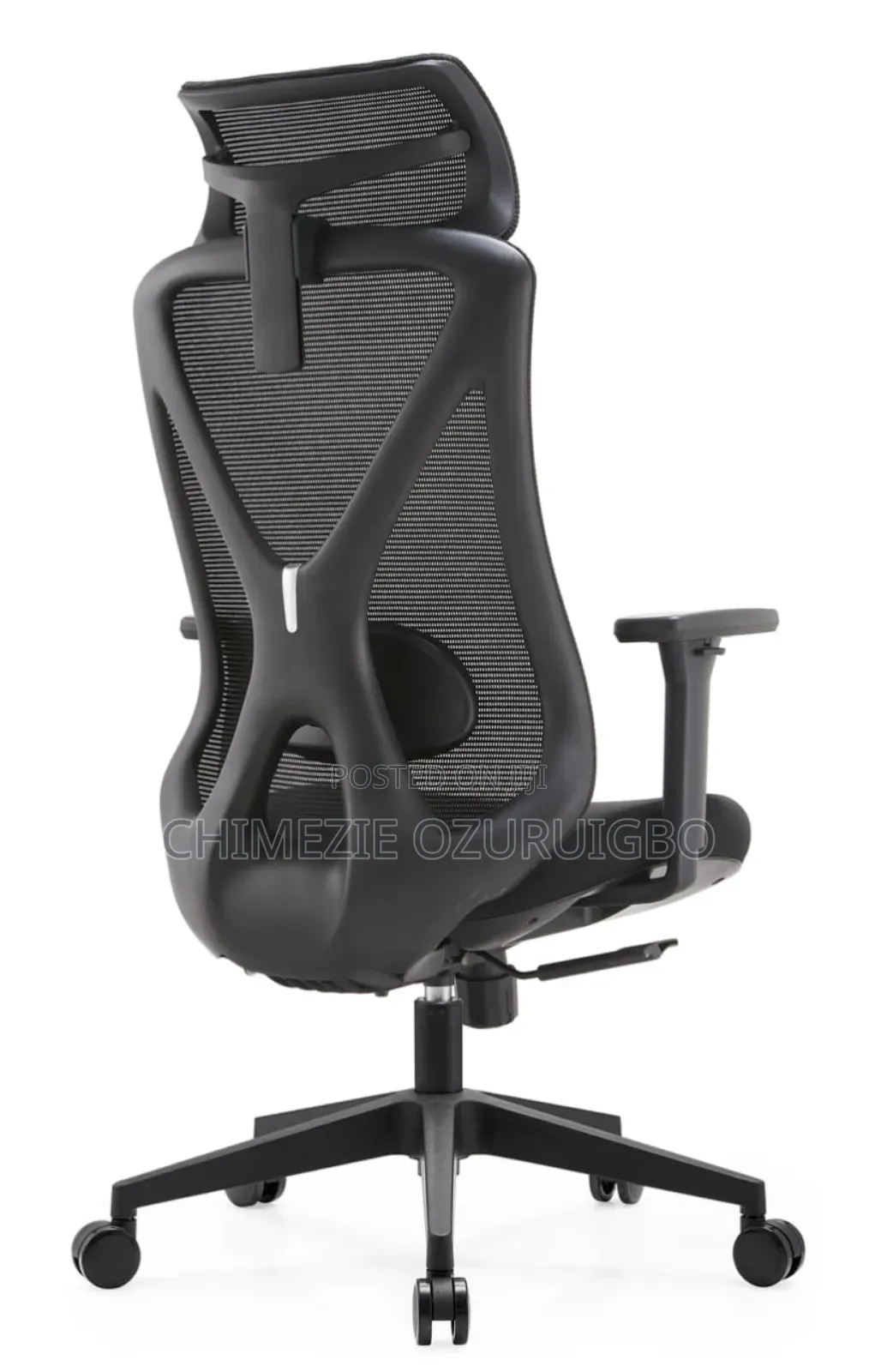 Mesh and Fabric Office Swivel Chair With Headrest