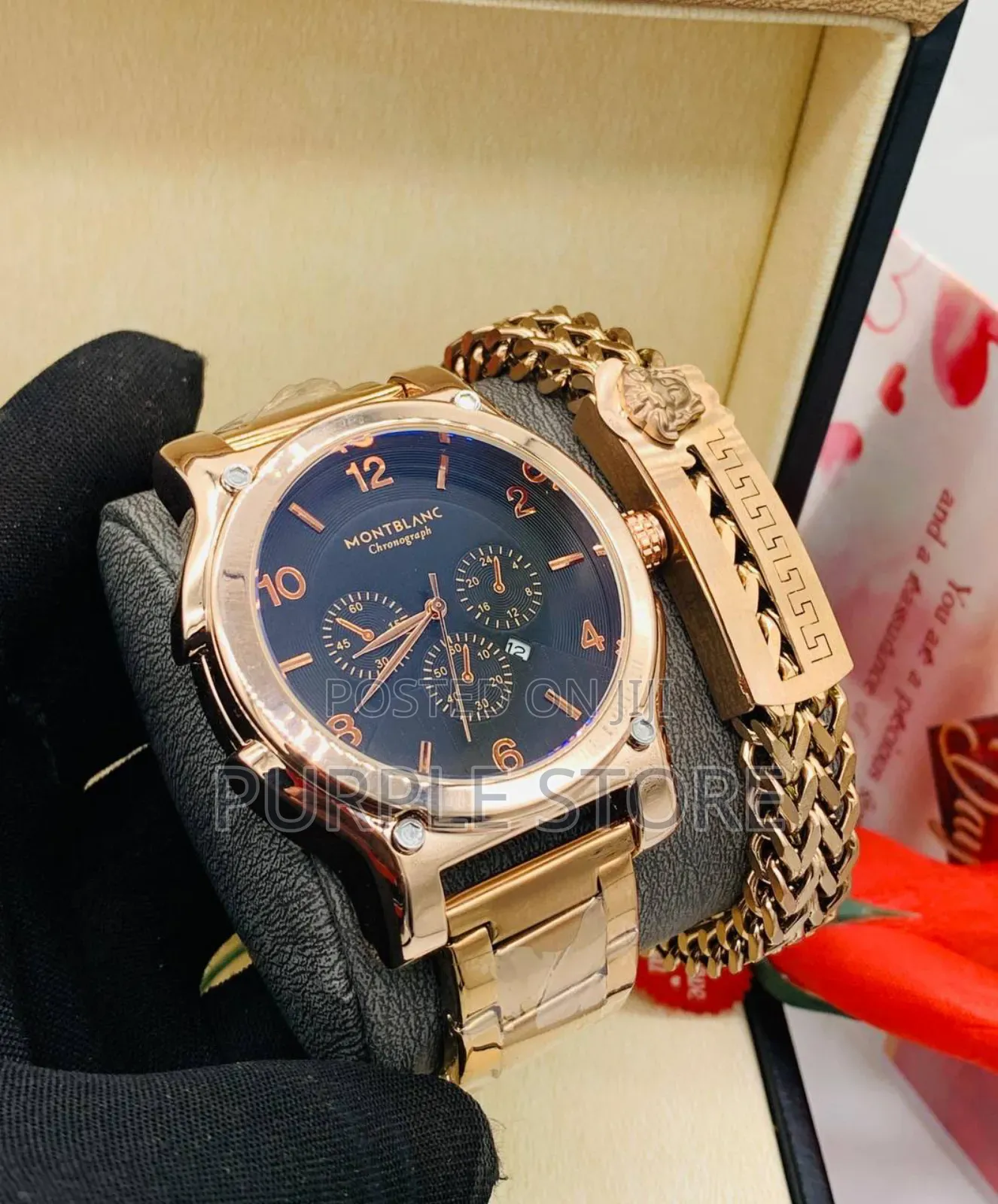 Montblanc Men's Rosegold. Set.