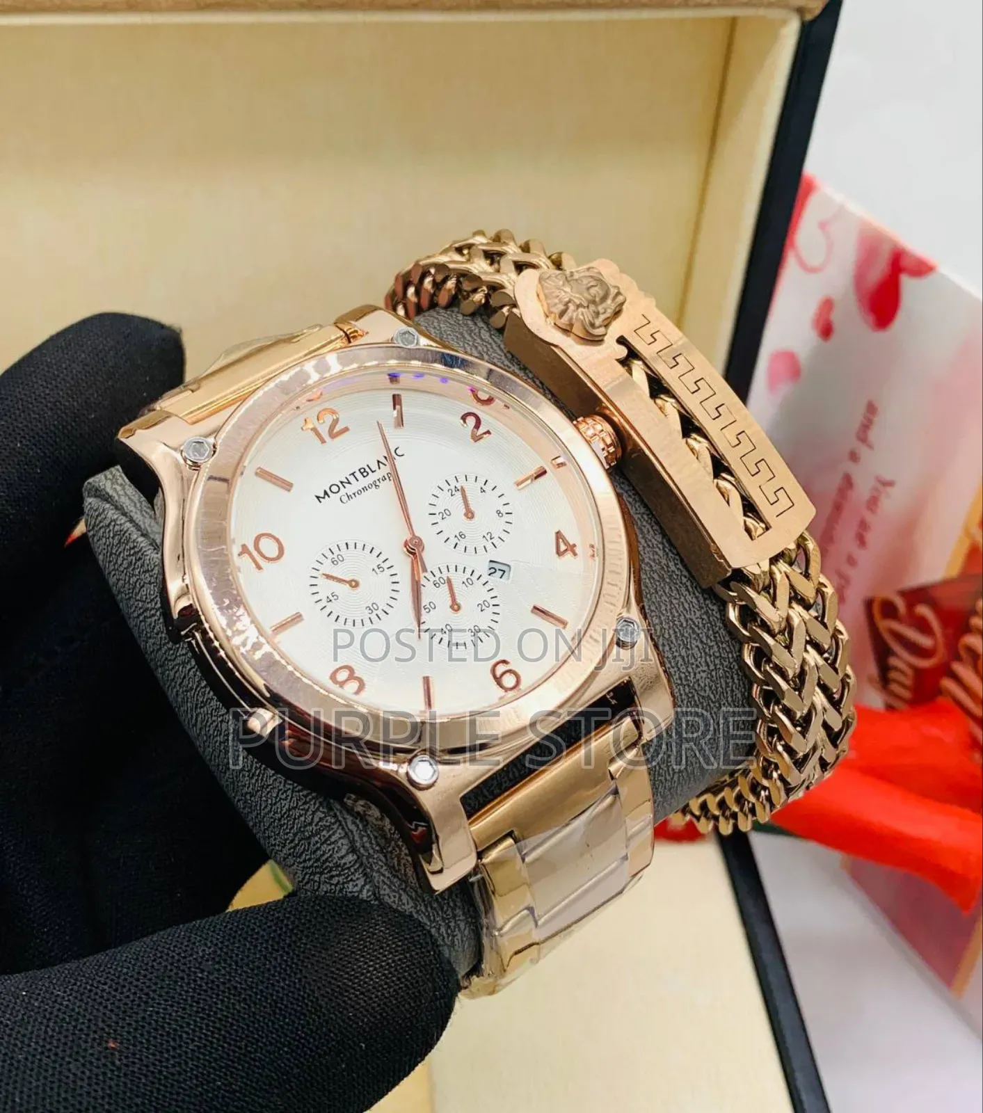 Montblanc Men's Rosegold. Set.