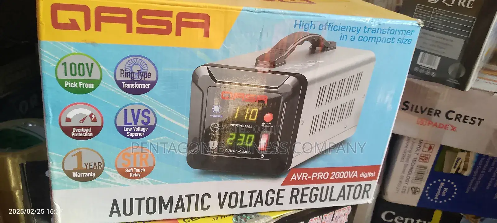 Original Qasa 2kva Stabilizer (Avr) for Home Use