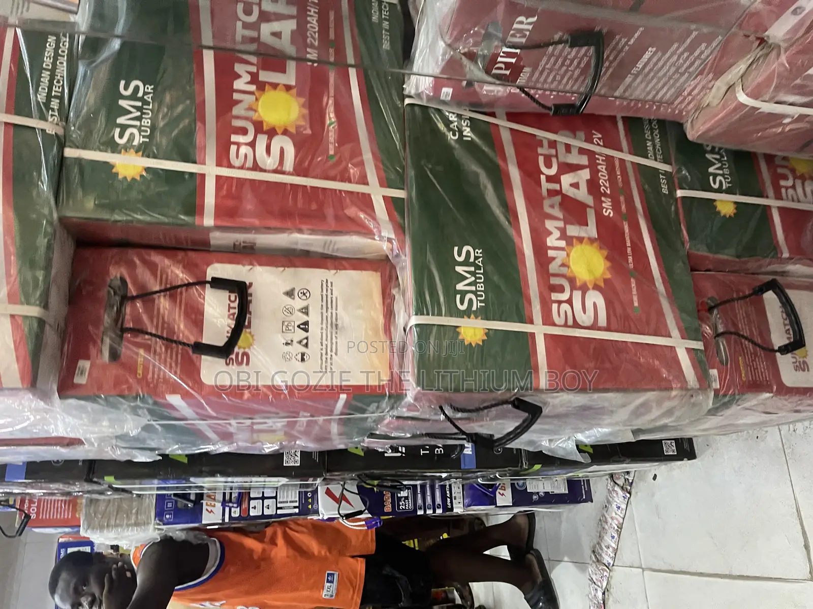 220ah - 12v SMS Sun Match Solar Tubular Battery Available