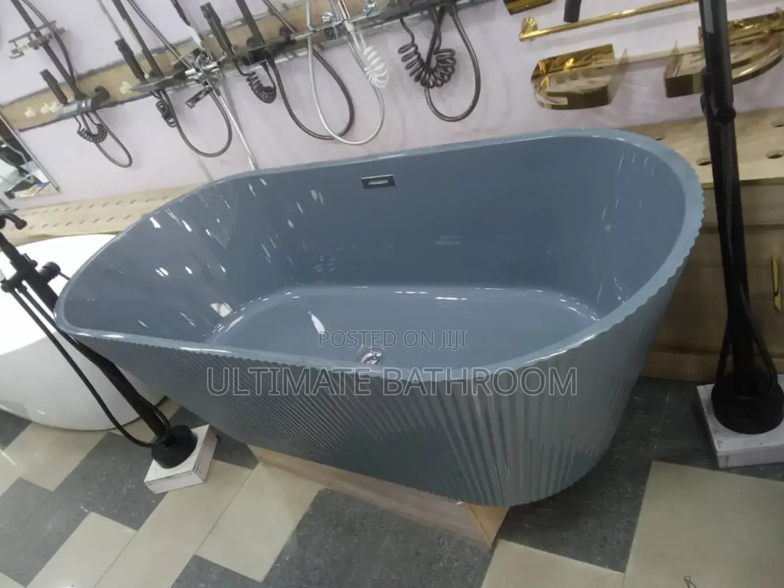 Grey Color 75x170cm Acrylic Bathtub