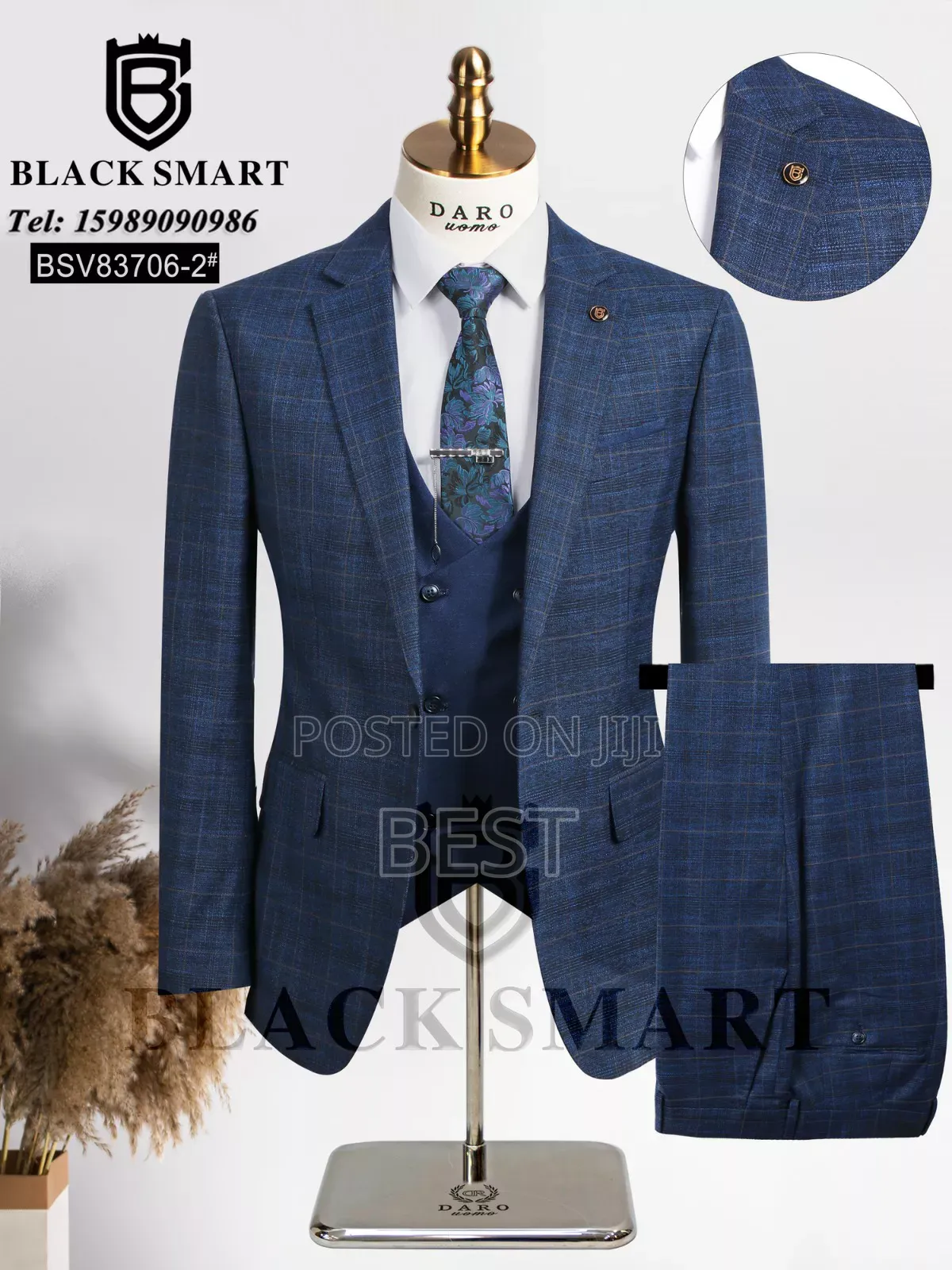 Checked 3pis Quality Suit for Men Now Avl. In 5 Diff. Colors