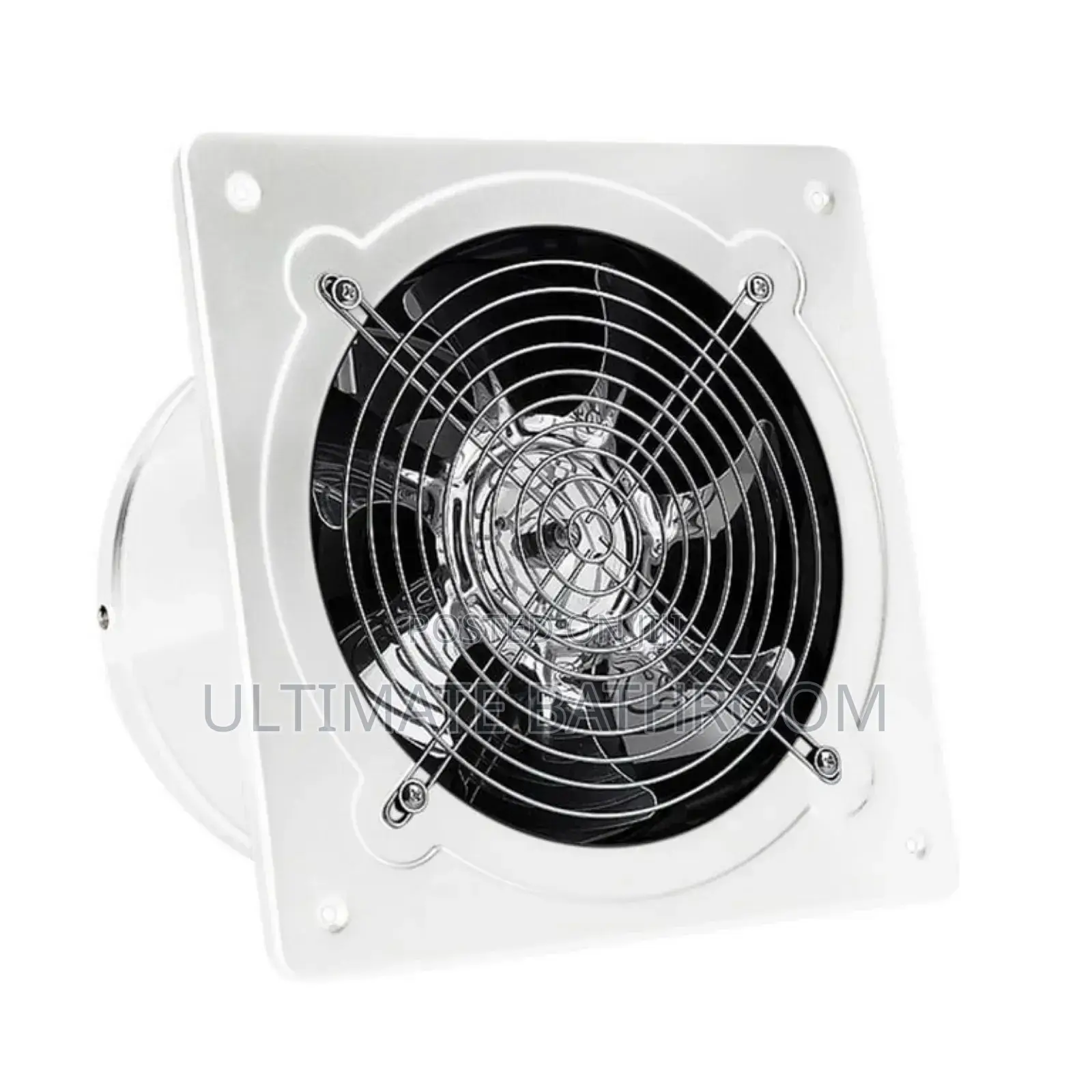White Stainless Steel Ventilation Fan Wall Mounted
