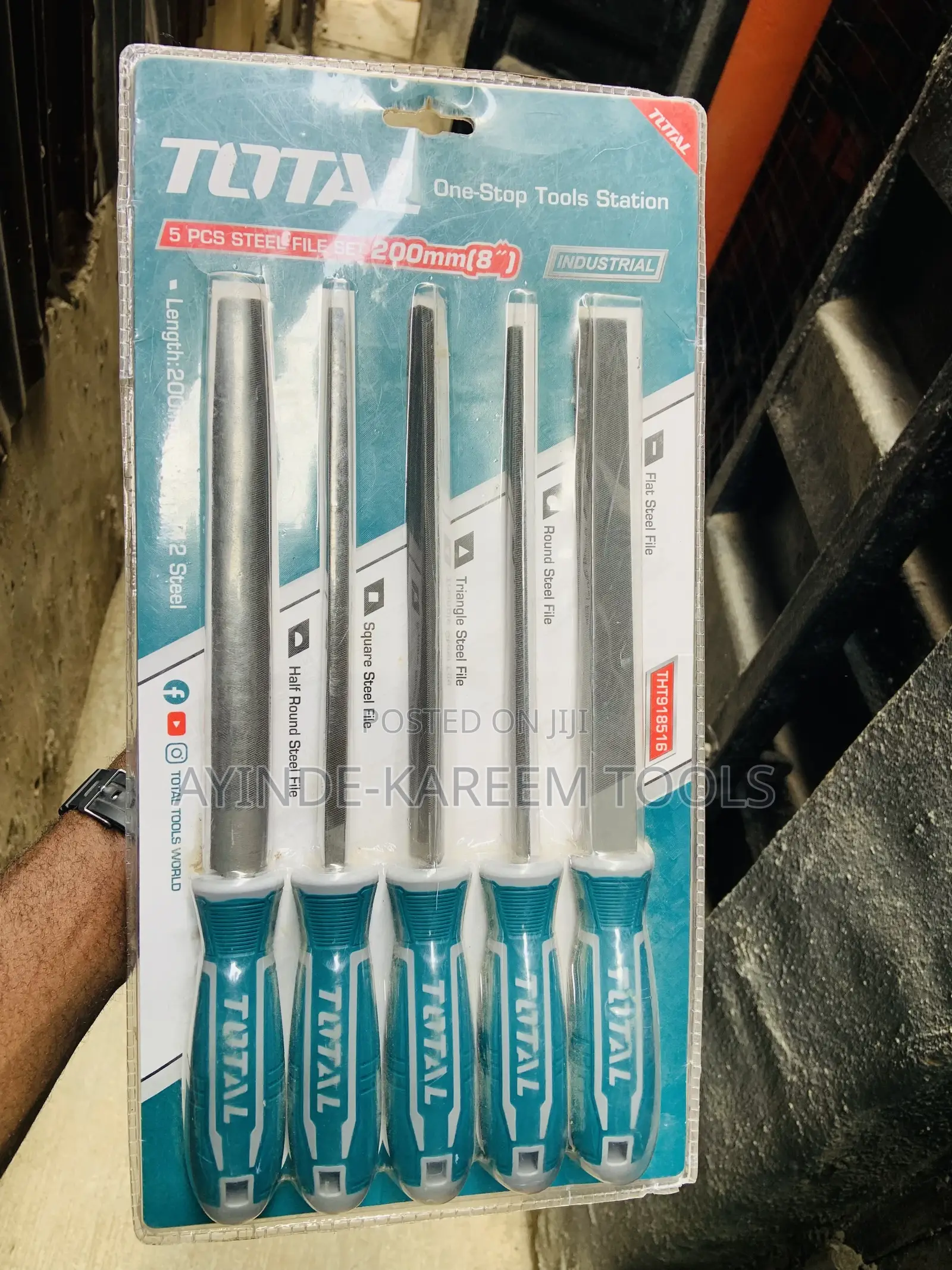 5pcs Steel File Set(200mm)8”