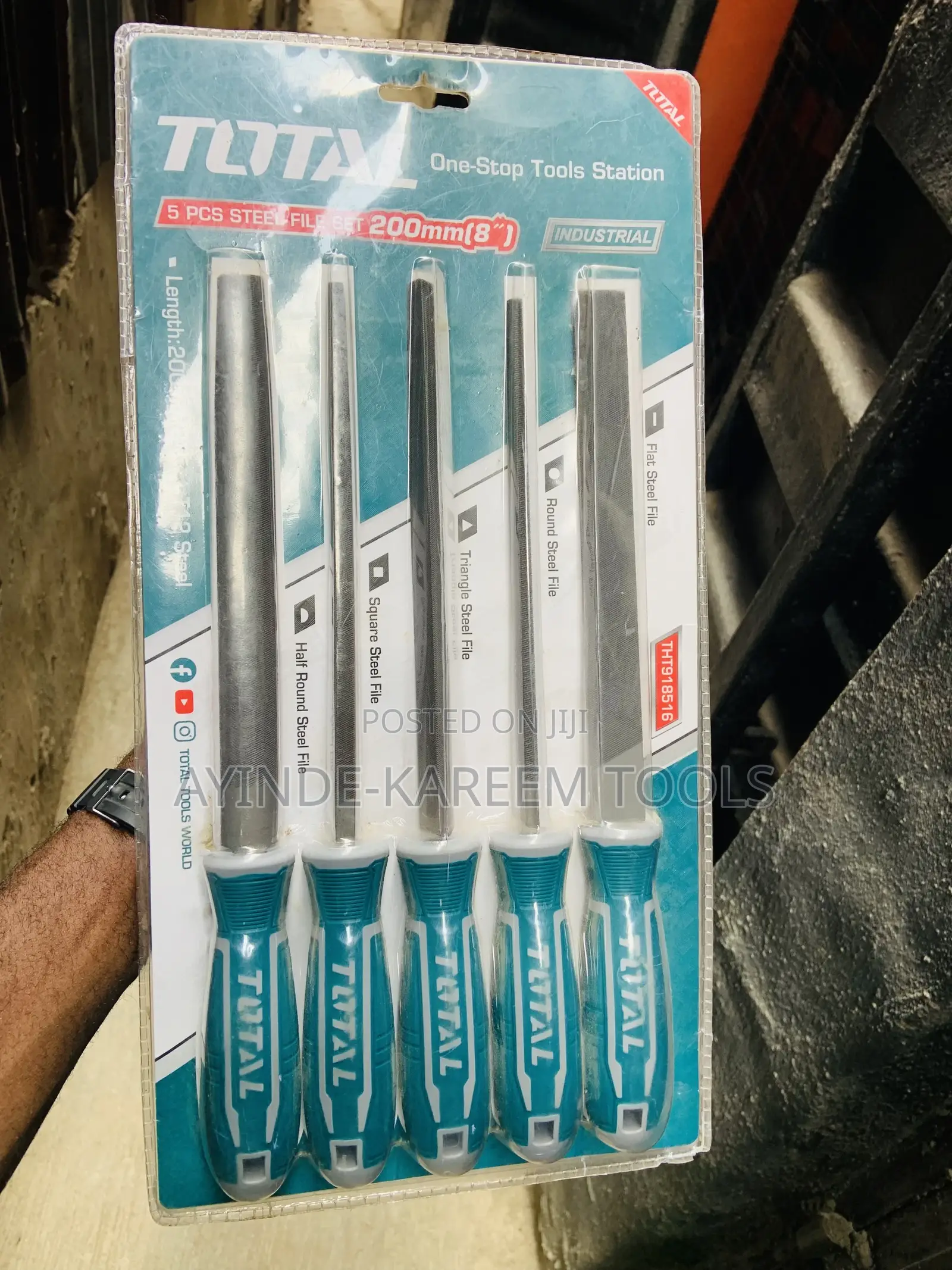 5pcs Steel File Set(200mm)8”