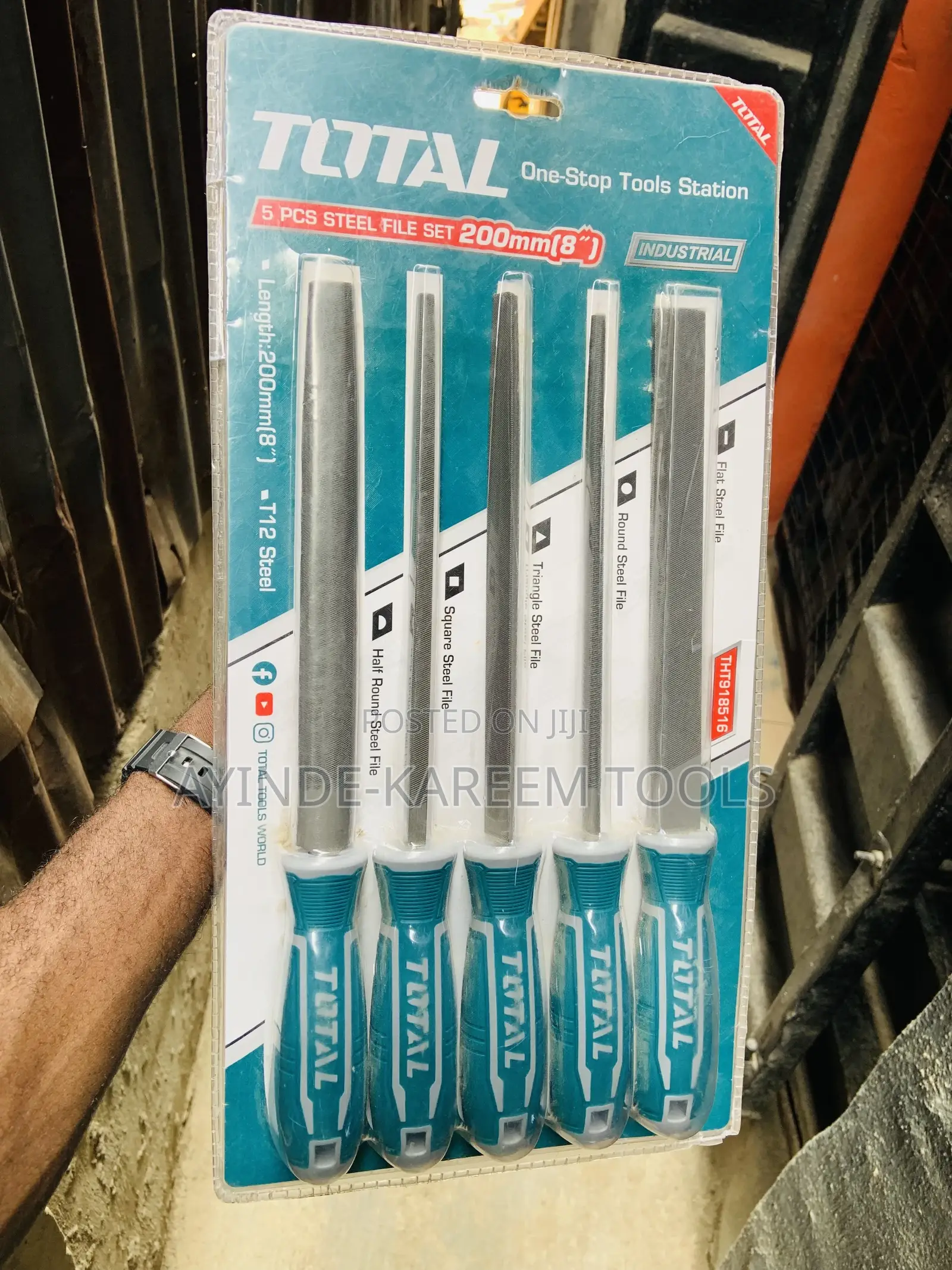 5pcs Steel File Set(200mm)8”