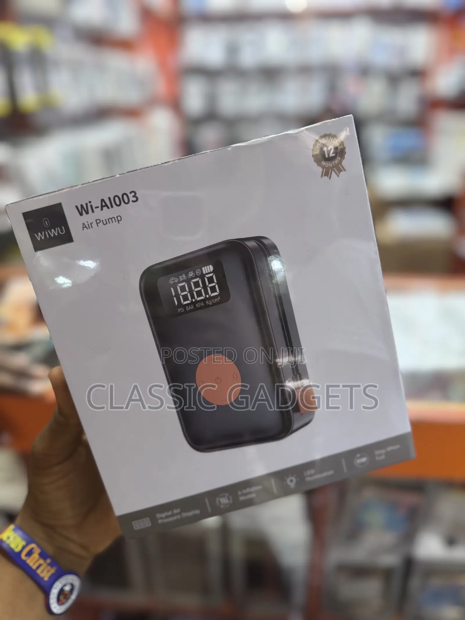 Wiwu Portable Cordless Tire Inflator Pump Wi-Ai003