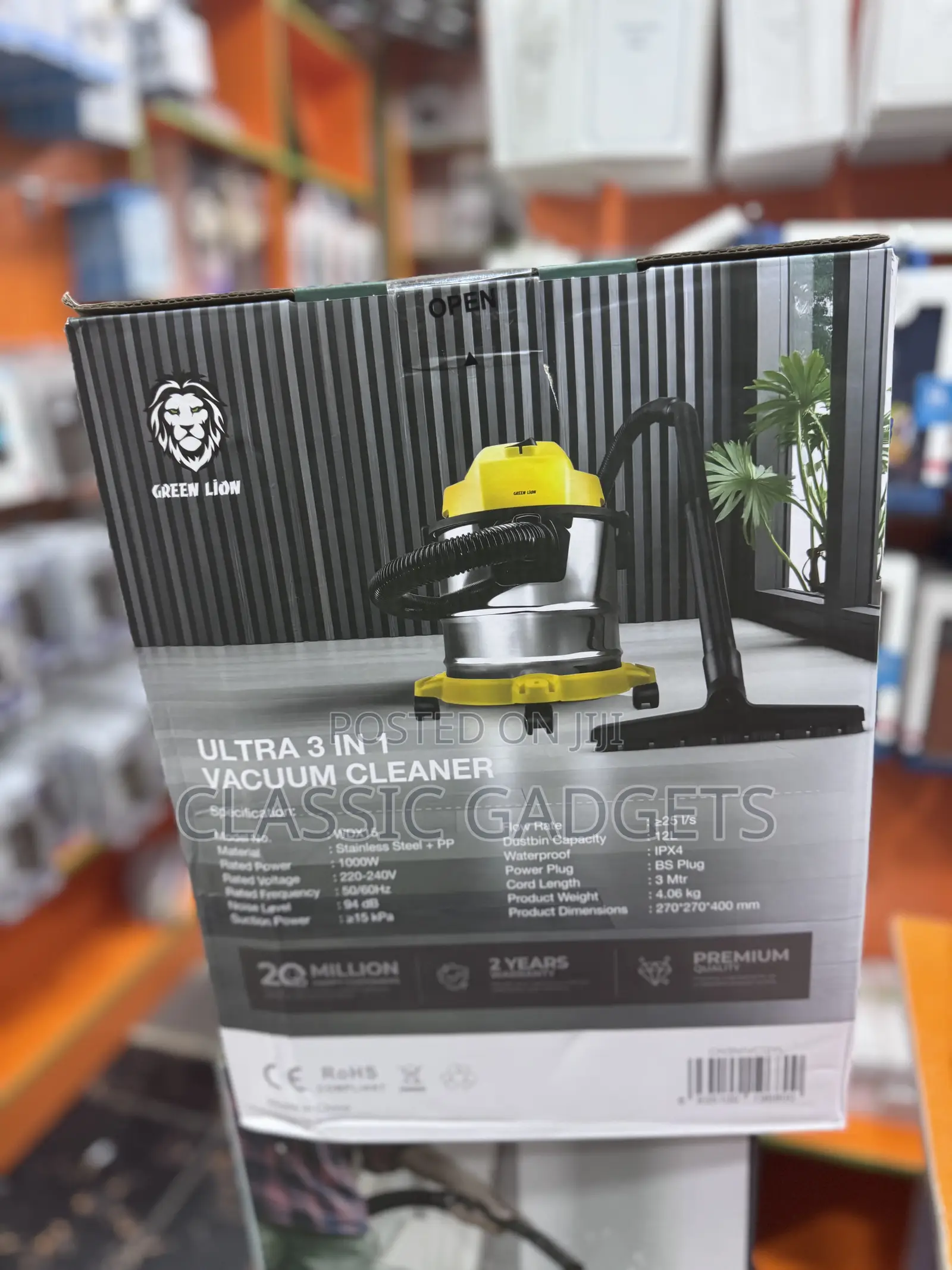 Green Lion Ultra 3 in 1 Vacuum Cleaner 12l
