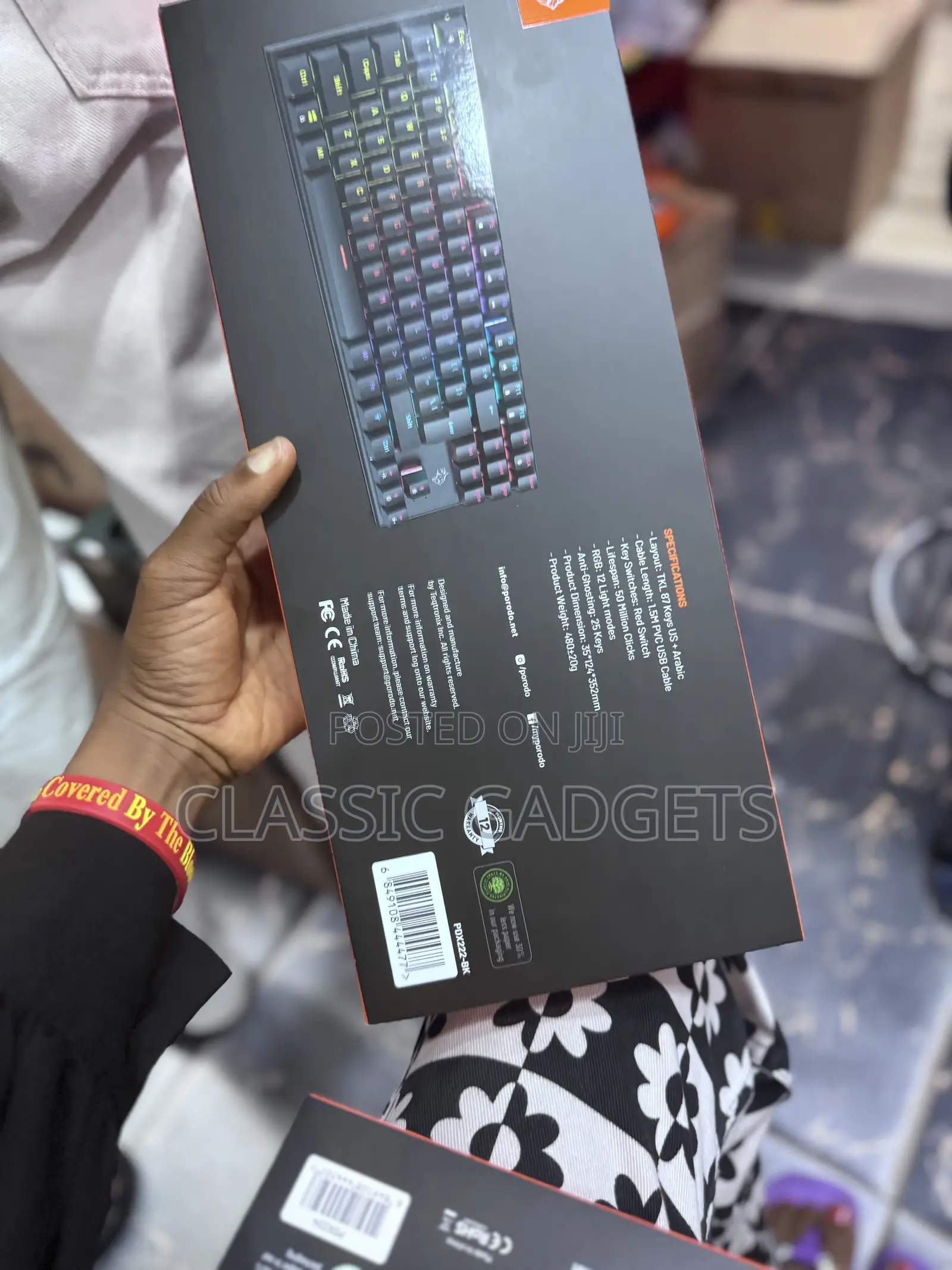 Porodo Pdx222 Gaming TKL Mechanical Keyboard