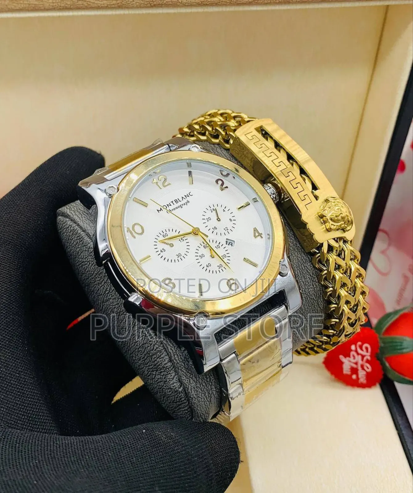 Monblanc Men's Silver. And. Gold. Set 