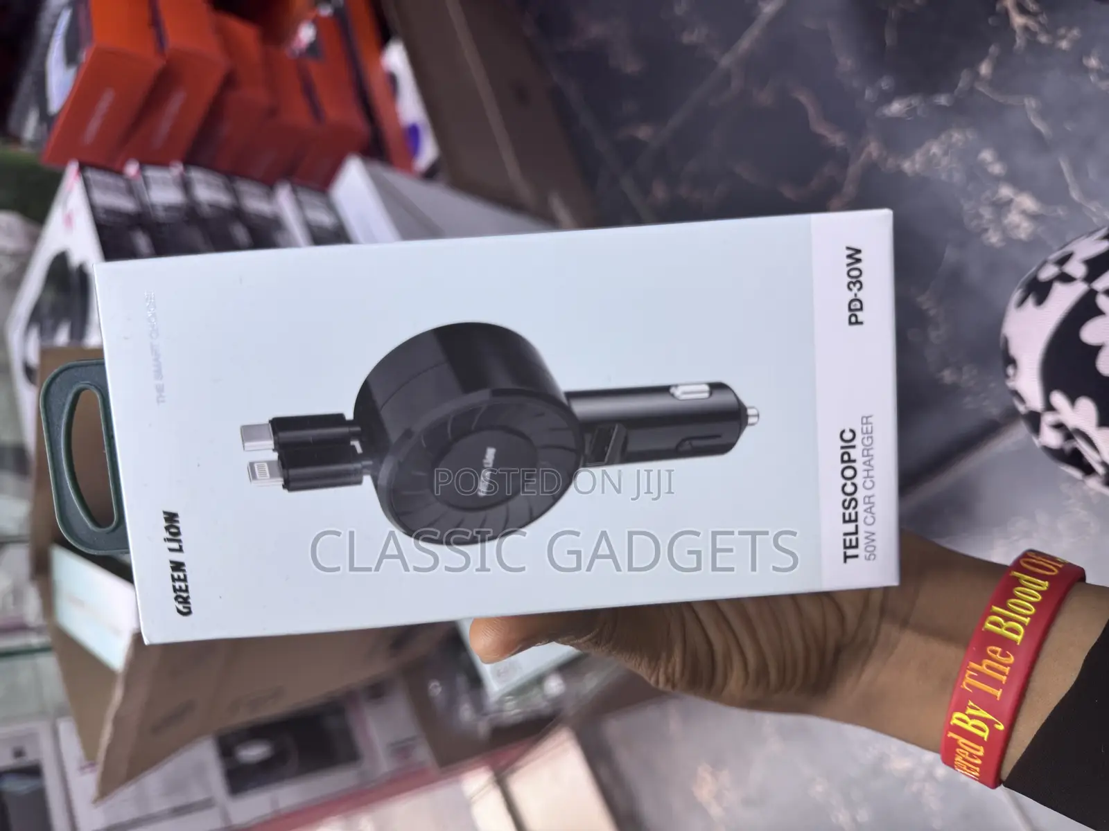 Green Lion Telescopic 50w Car Charger