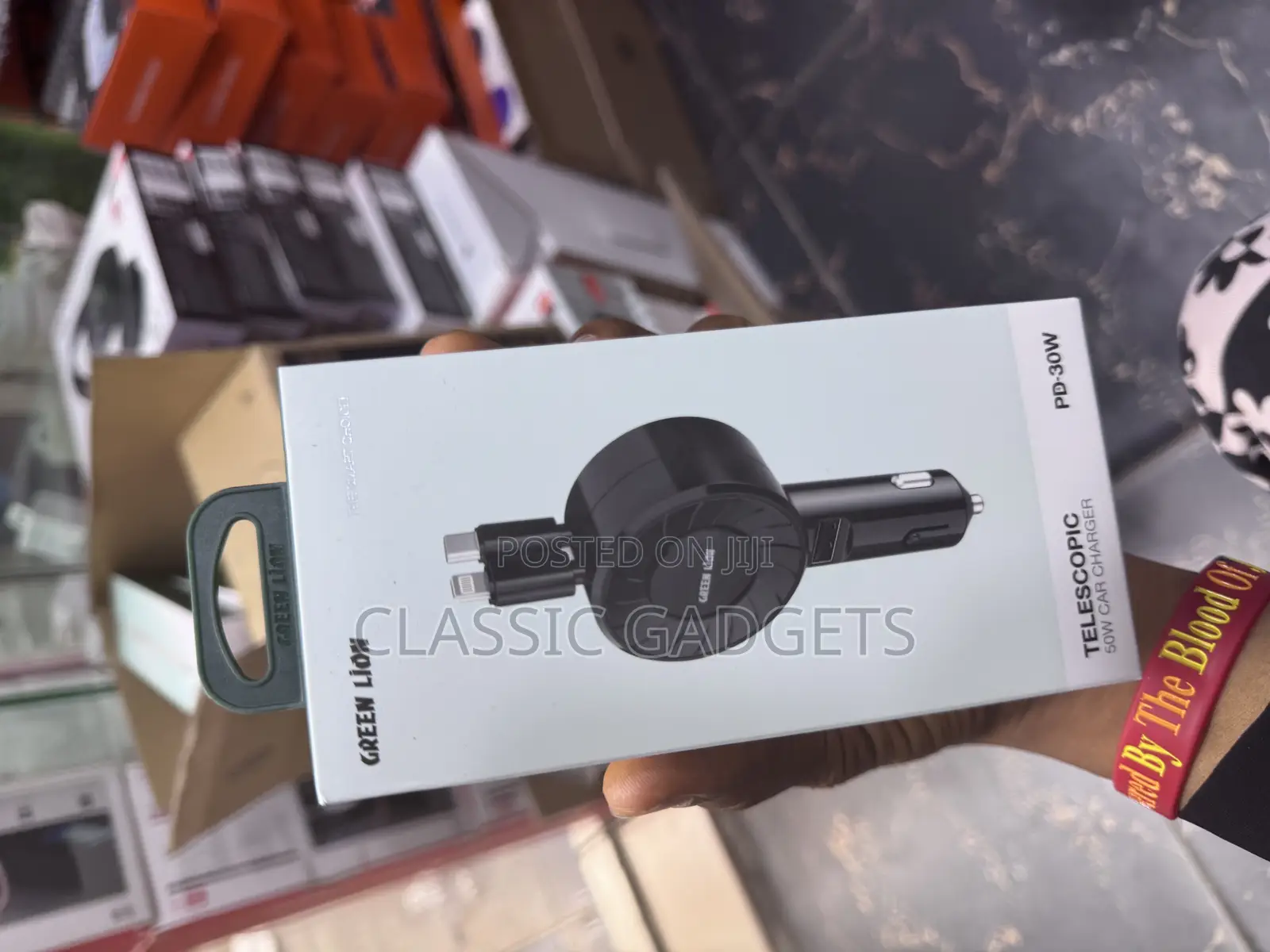 Green Lion Telescopic 50w Car Charger