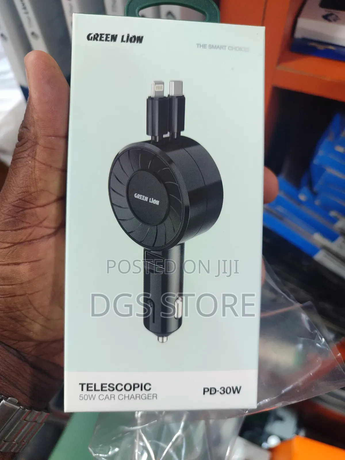 Green Lion Telescopic Pd 30w 50w Car Charger