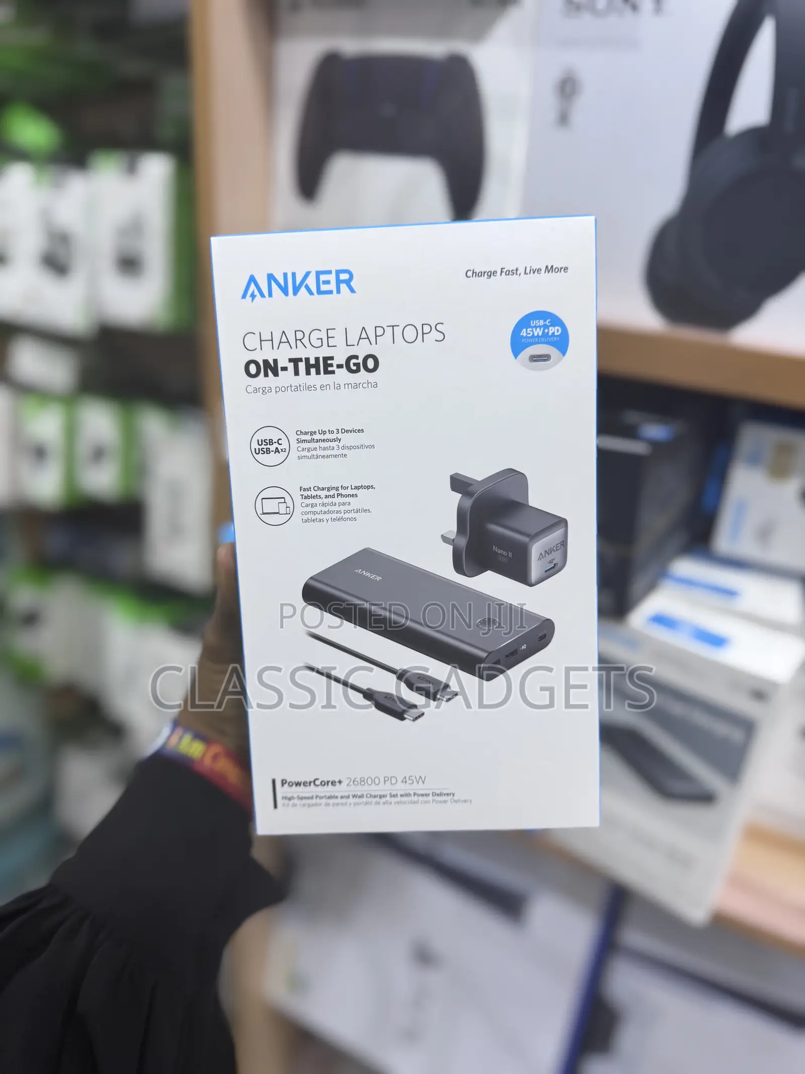 Anker Charge Laptop on the Go Powercore 26800mah Power Bank