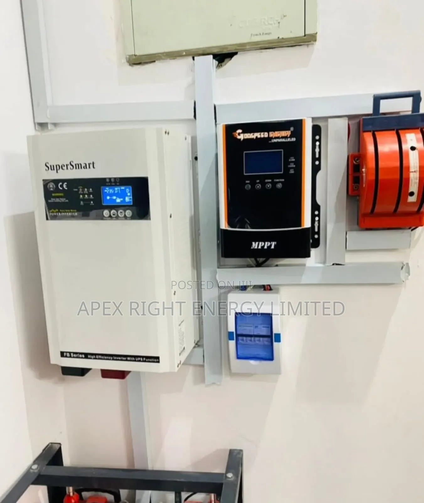 5kva-48v System Setup/ 4pcs-tubular Batteries/ 12pcs-300watt