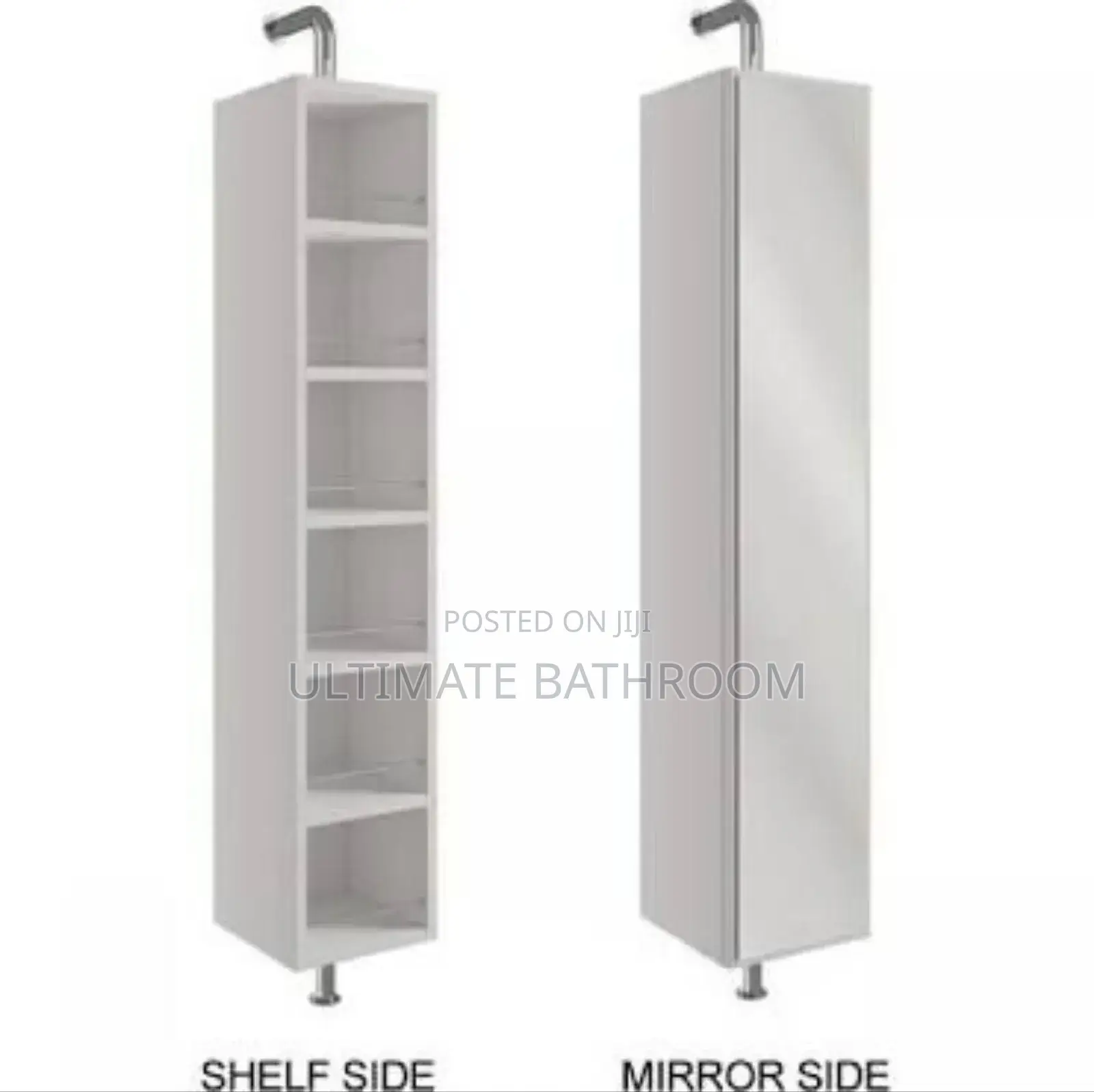 Rotating Stainless Cabinet Mirror/ Shelving Units