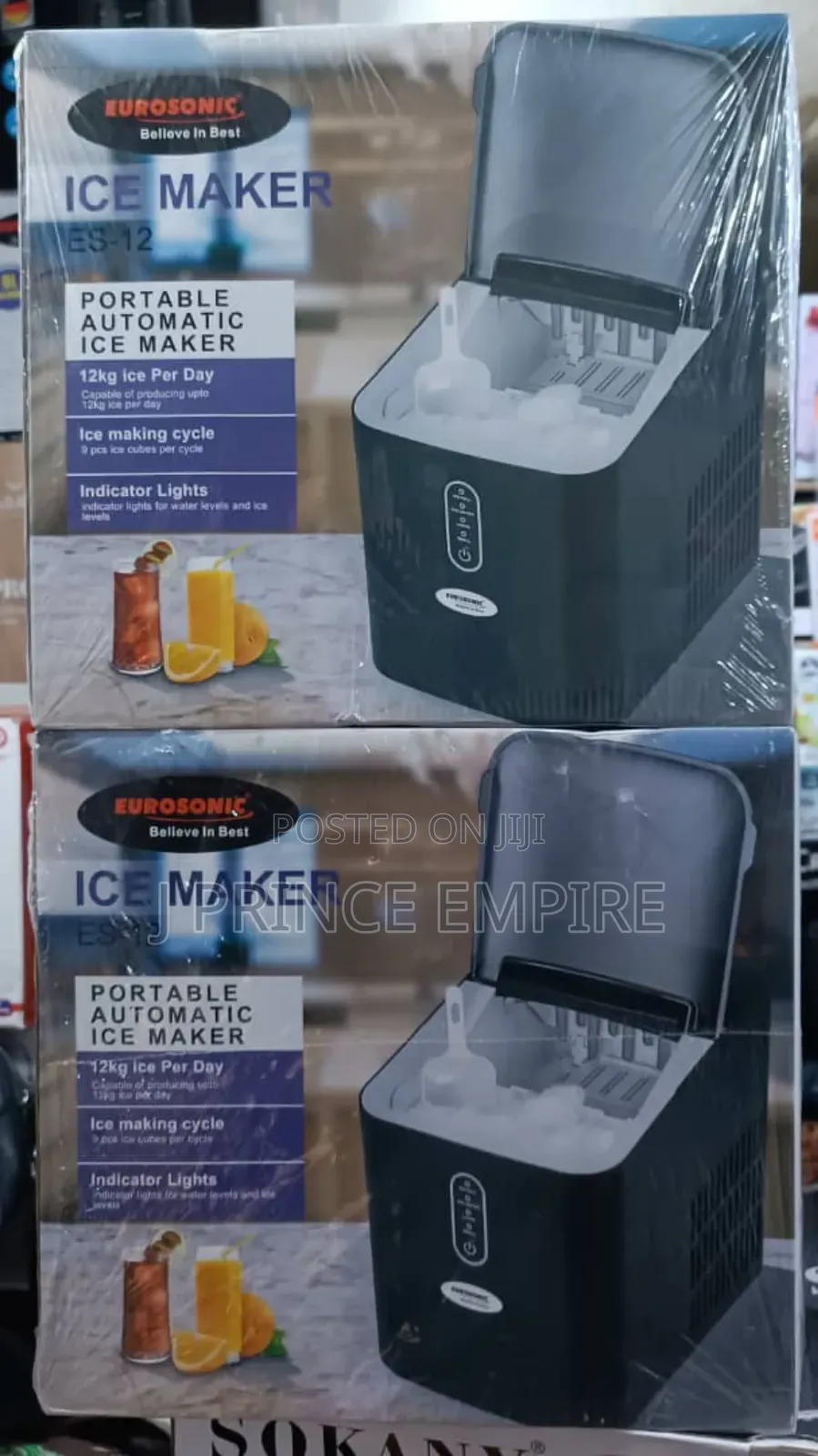 Eurosonic Ice Cube Block Maker Freezer Fridge