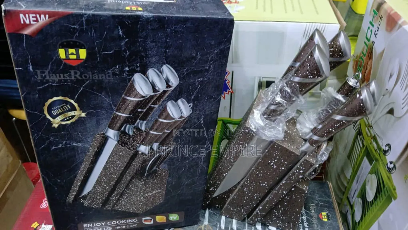 8pcs Kitchen Knives Set Chef Knife Sharp Cleaver