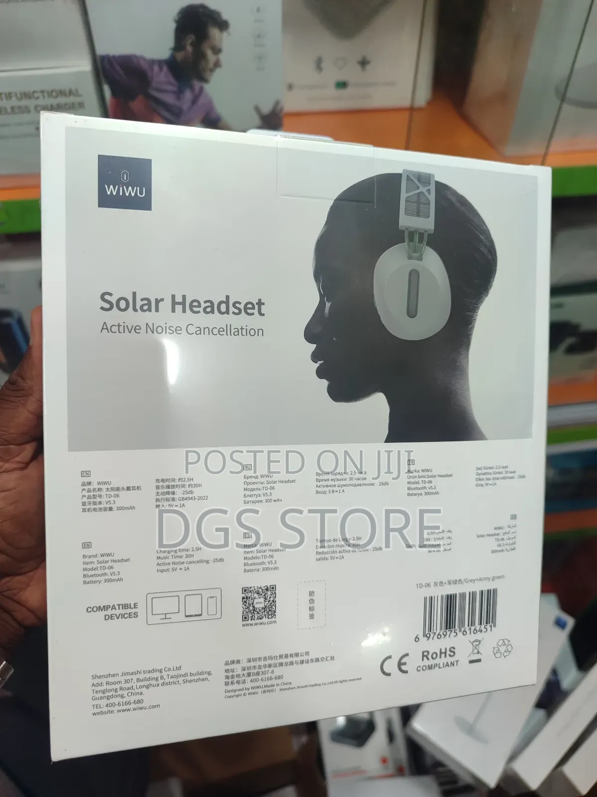 Wiwu Solar Wireless Headset Charging