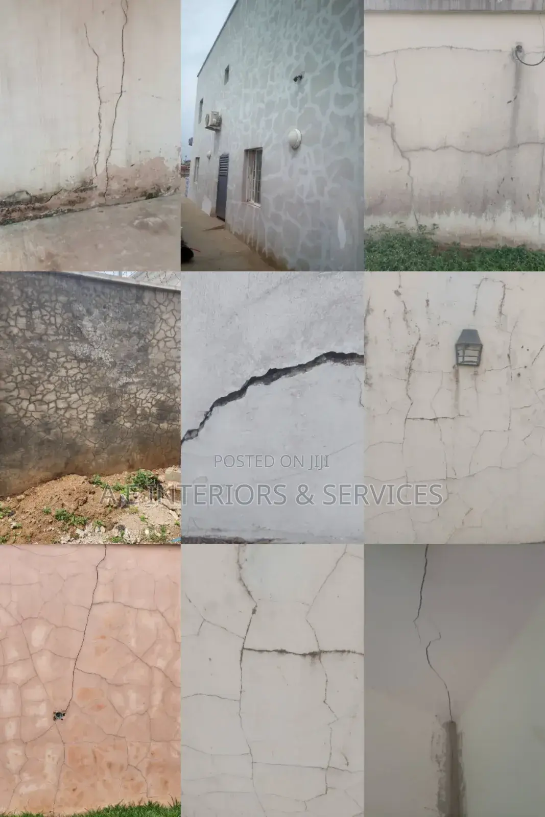 Repair of Defect Wall Damping, Cold Wall, Cracks, Algae