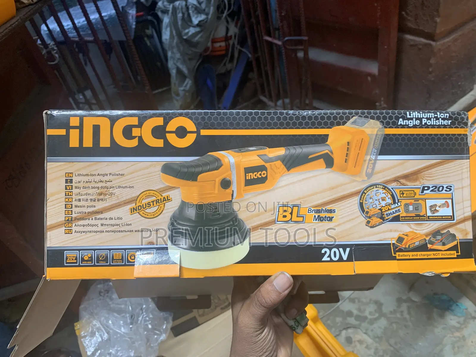 Ingco Cordless Angle Polisher 20v