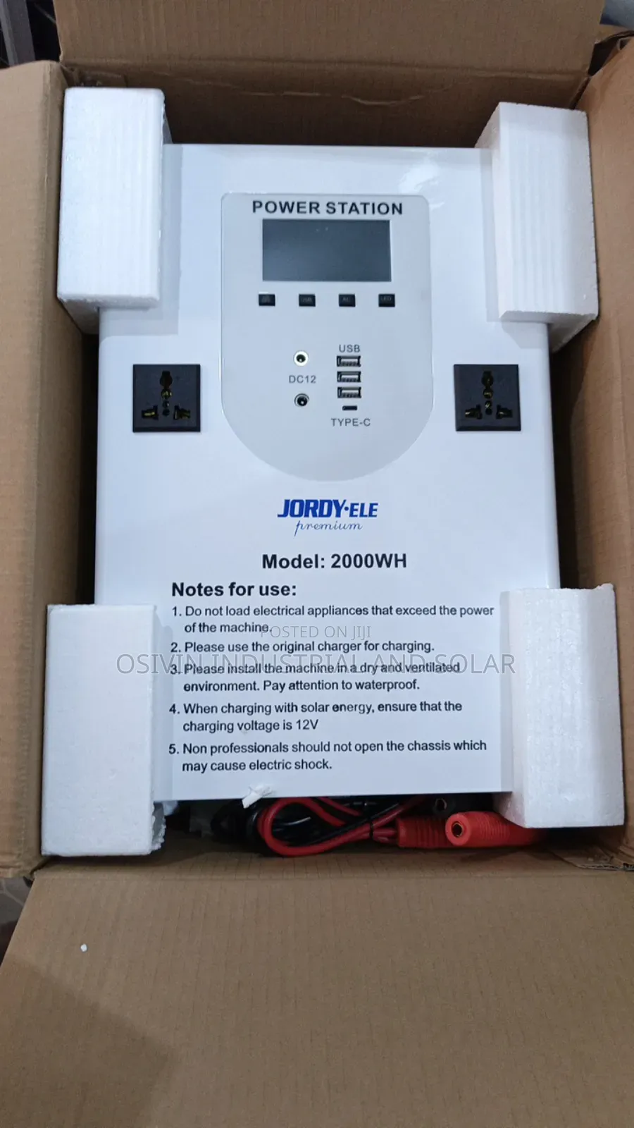 Jordy Ele 2000w Solar Generator With 200w Solar Panels 2pis