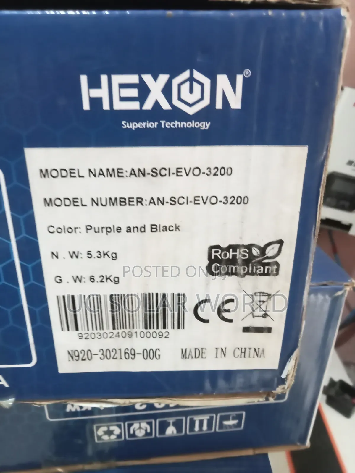 Hexon 3.2kva Hybrid Solar Inverter