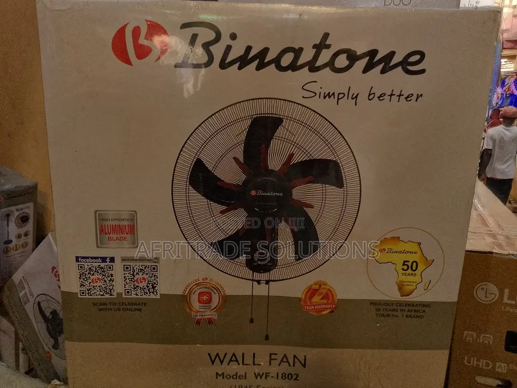 Swiftest Power Speed Binatone 18" Wall Fan