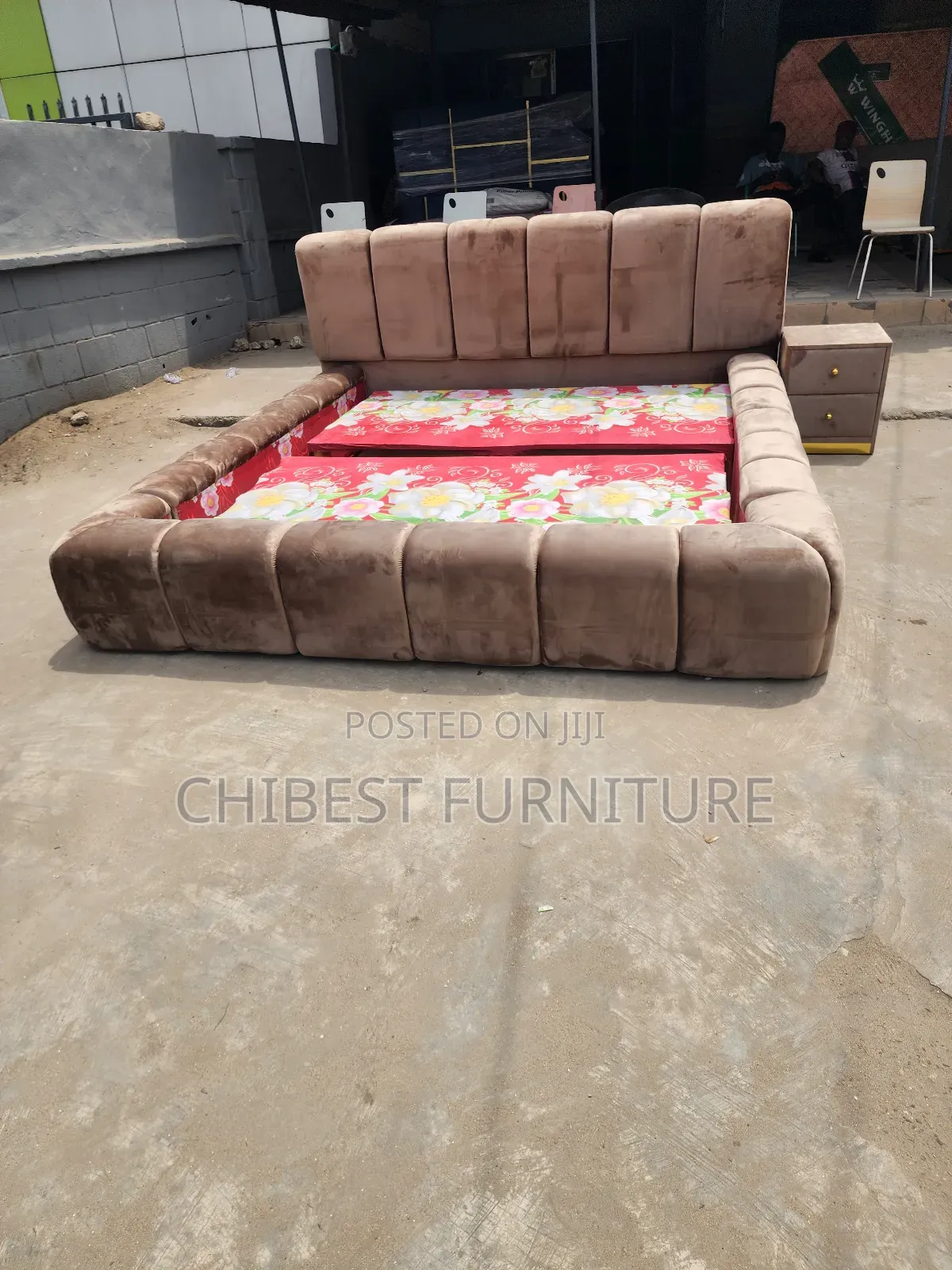 7by6 Padded Ulphostery Bed Stand.