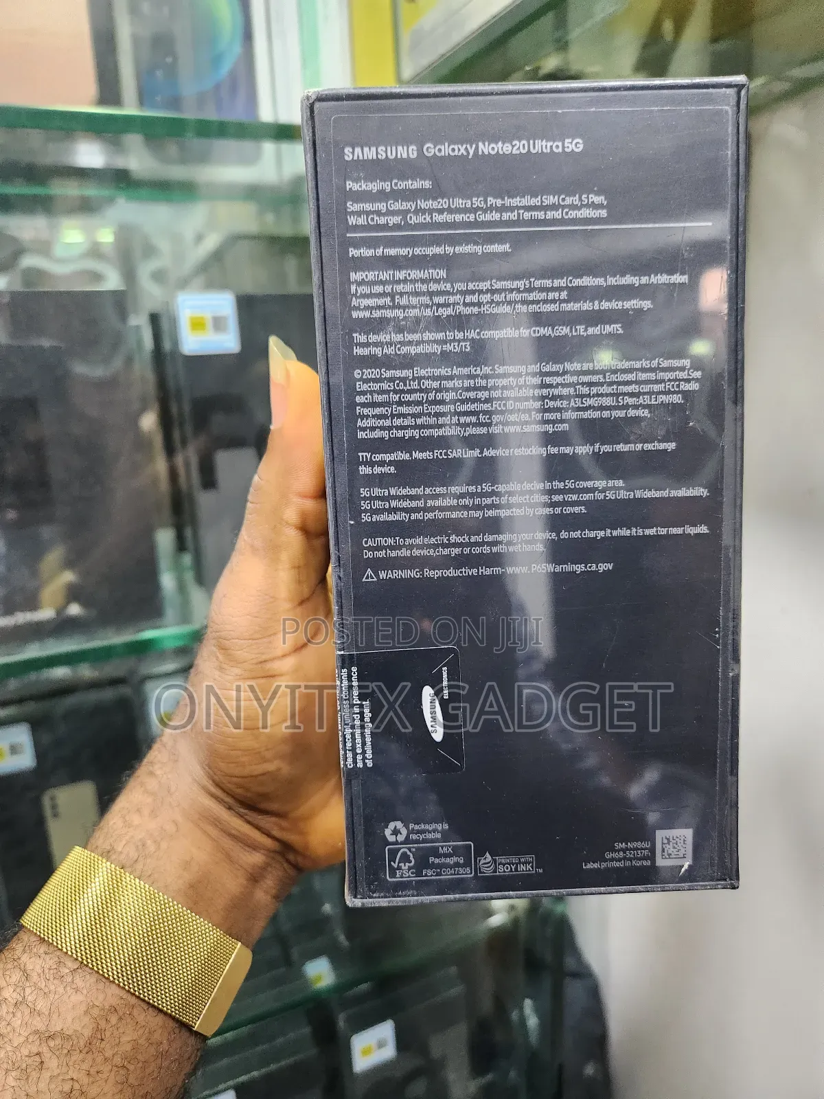 New Samsung Galaxy Note 20 Ultra 5G 512 GB Gold