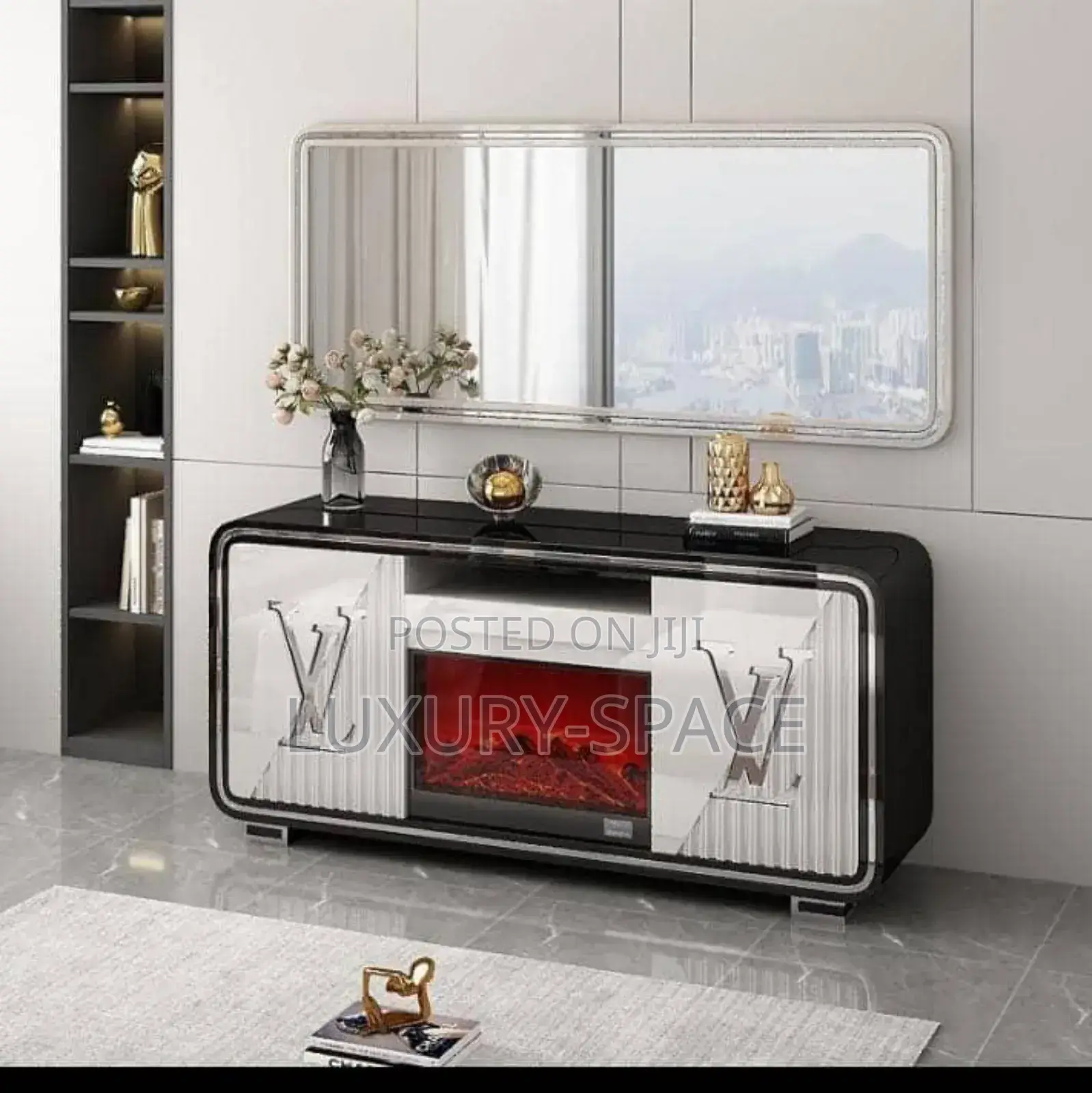Unique Designer Fireplace Tv Stand
