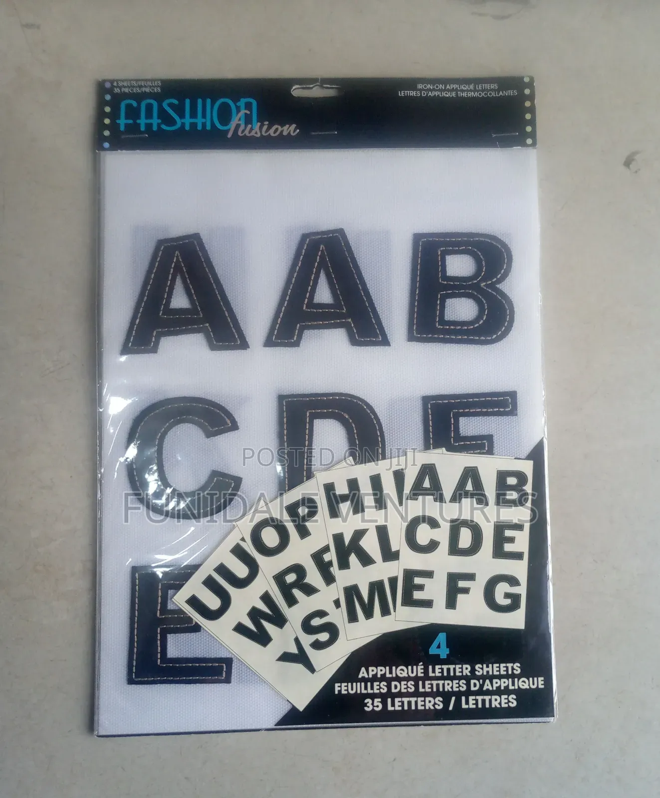 Iron on Applique Letters