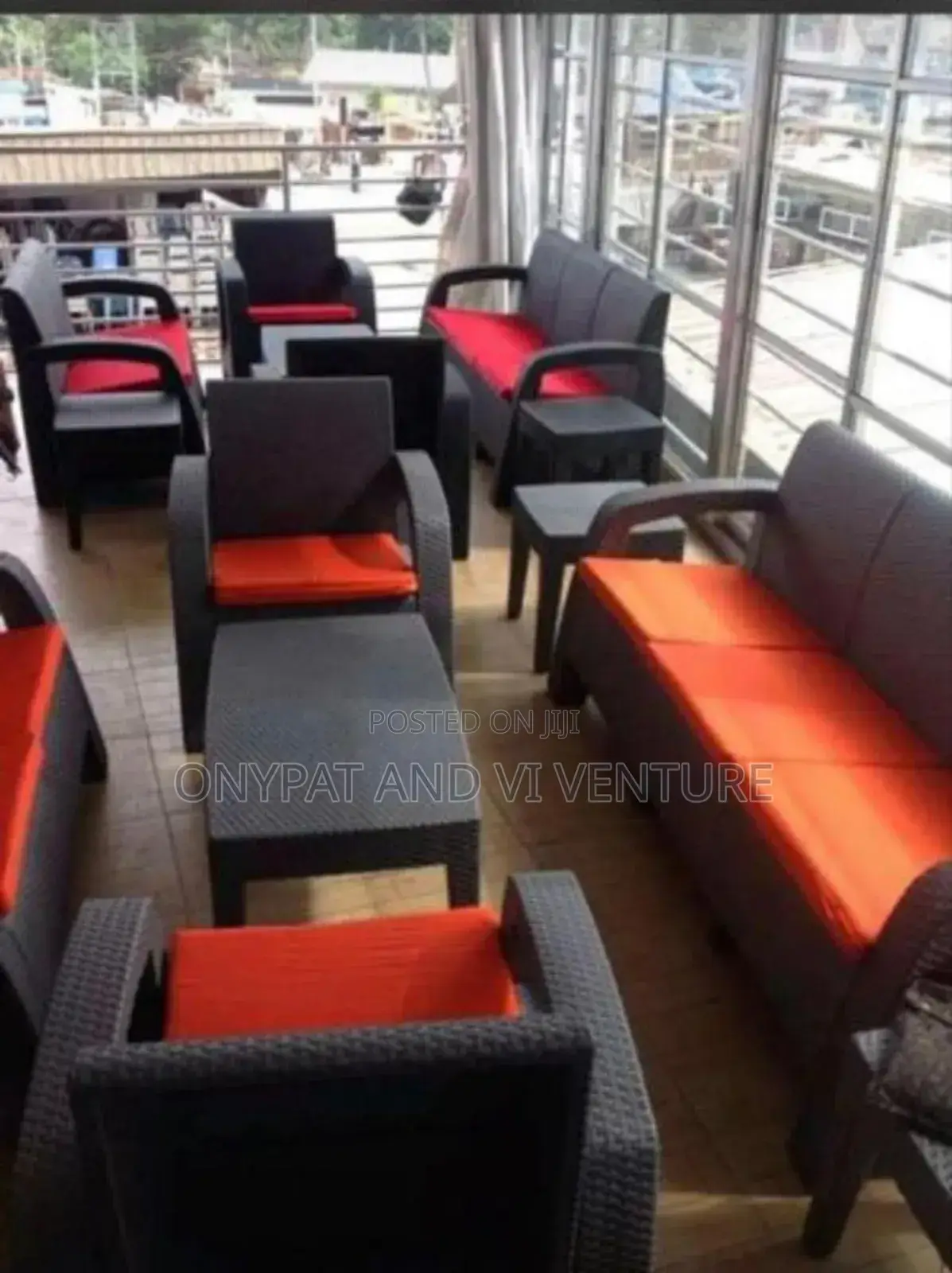 Outdoor Indoor 7 Seater Sofa Couch With Cushion