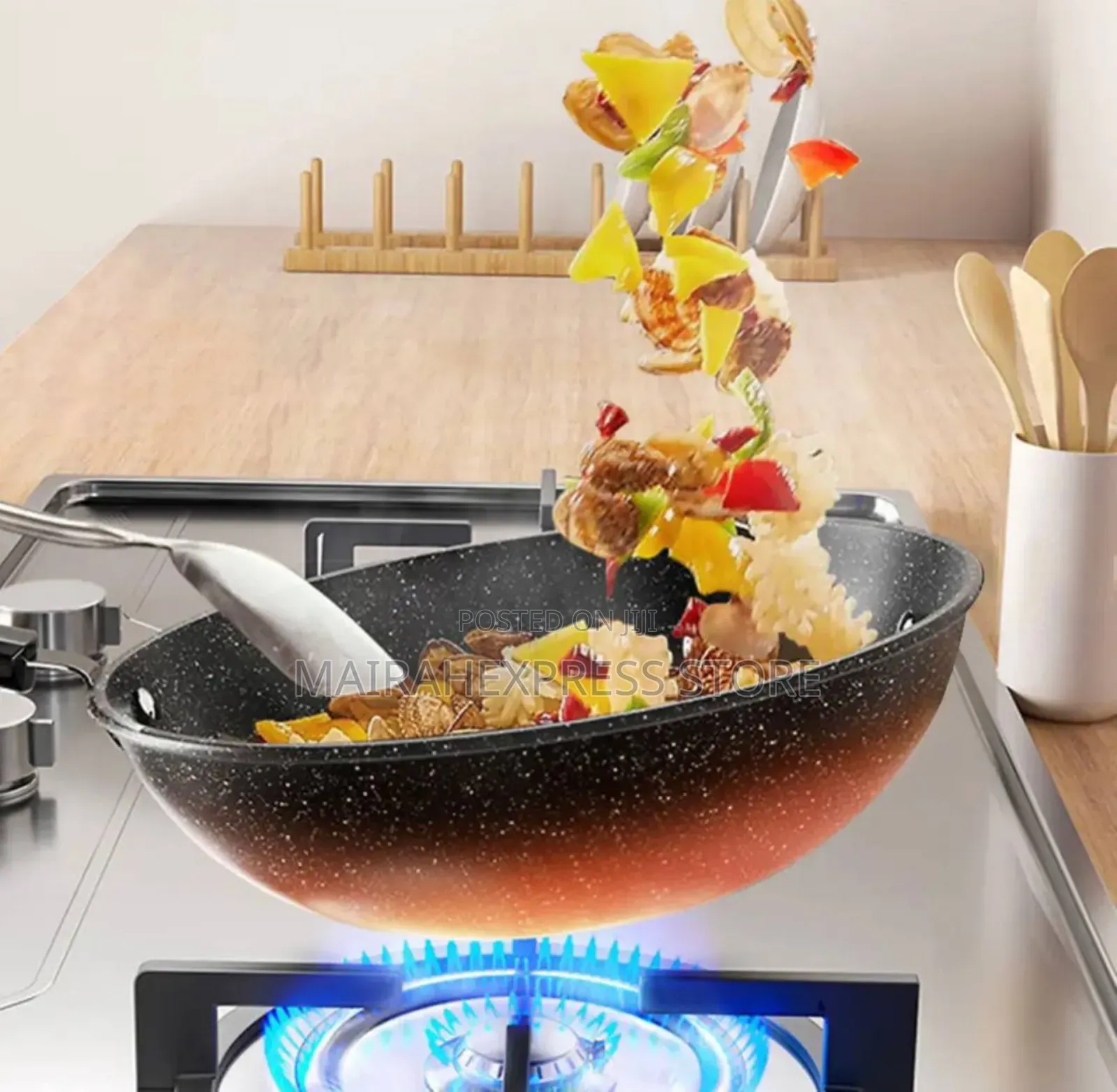 28cm Exclusive Ceramic Titanium Non-Stick Wok Fry Pan