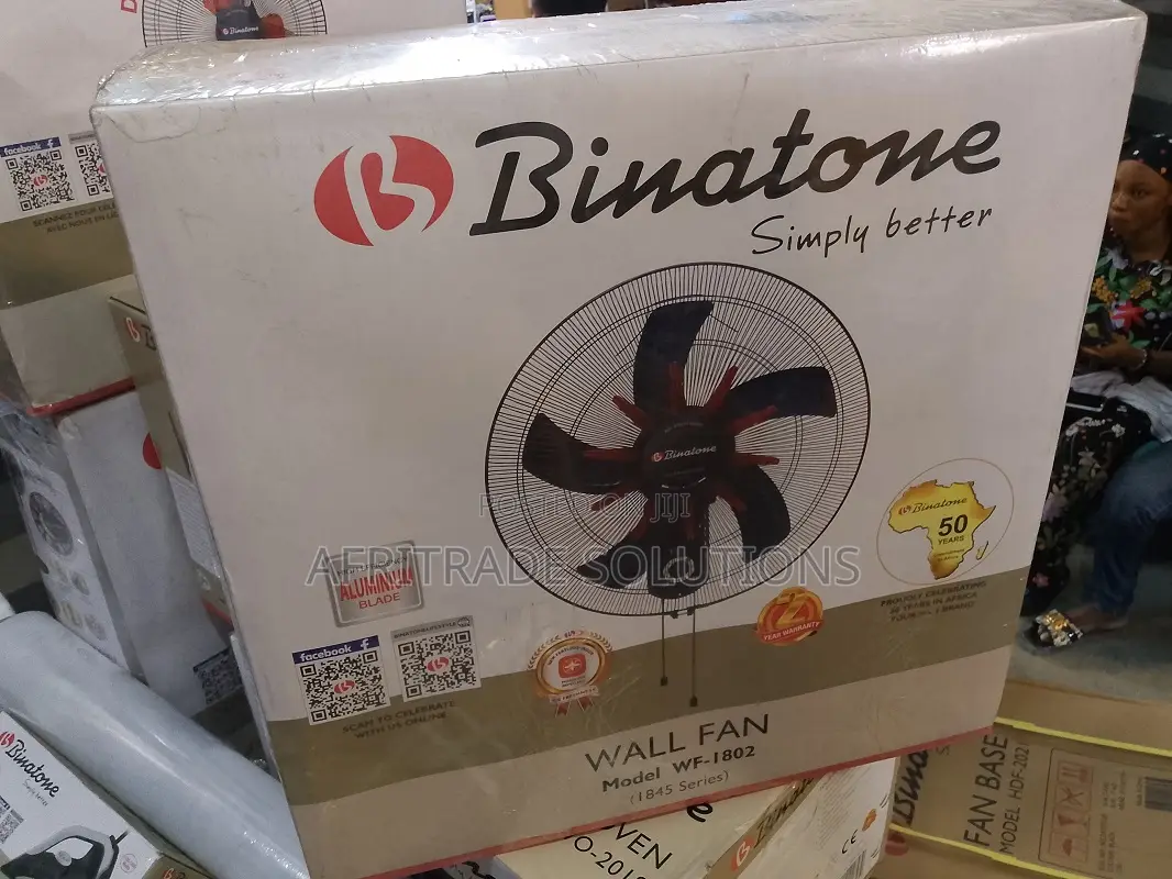 Heavy-Duty 18" Industrial Binatone Wall Fan
